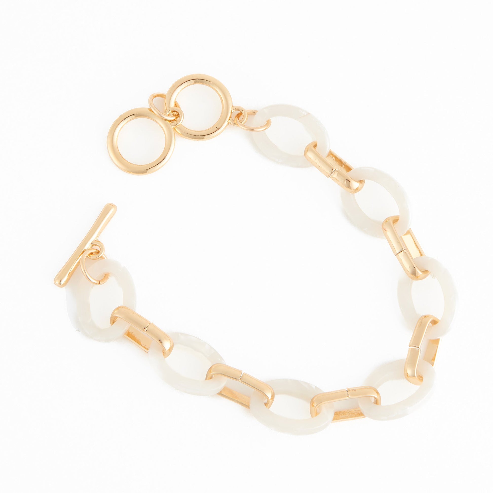 Shayne Celluloid Link Toggle Bracelet