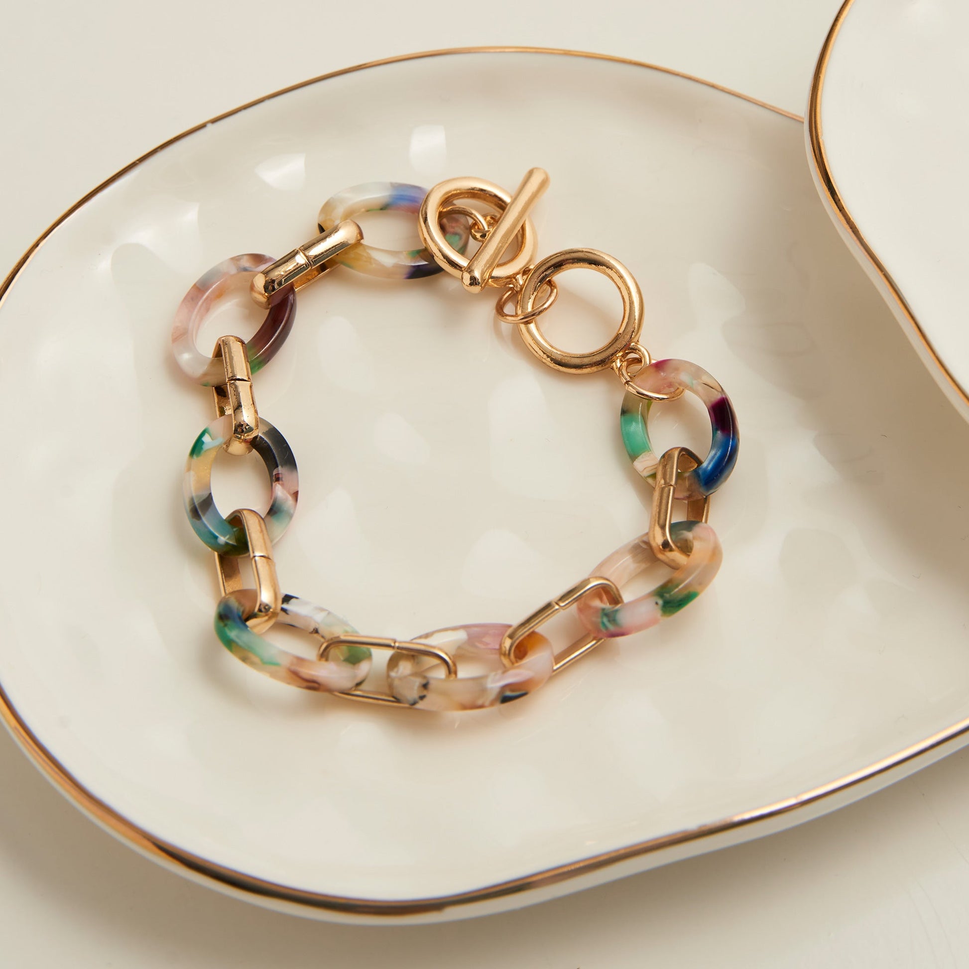 Shayne Celluloid Link Toggle Bracelet