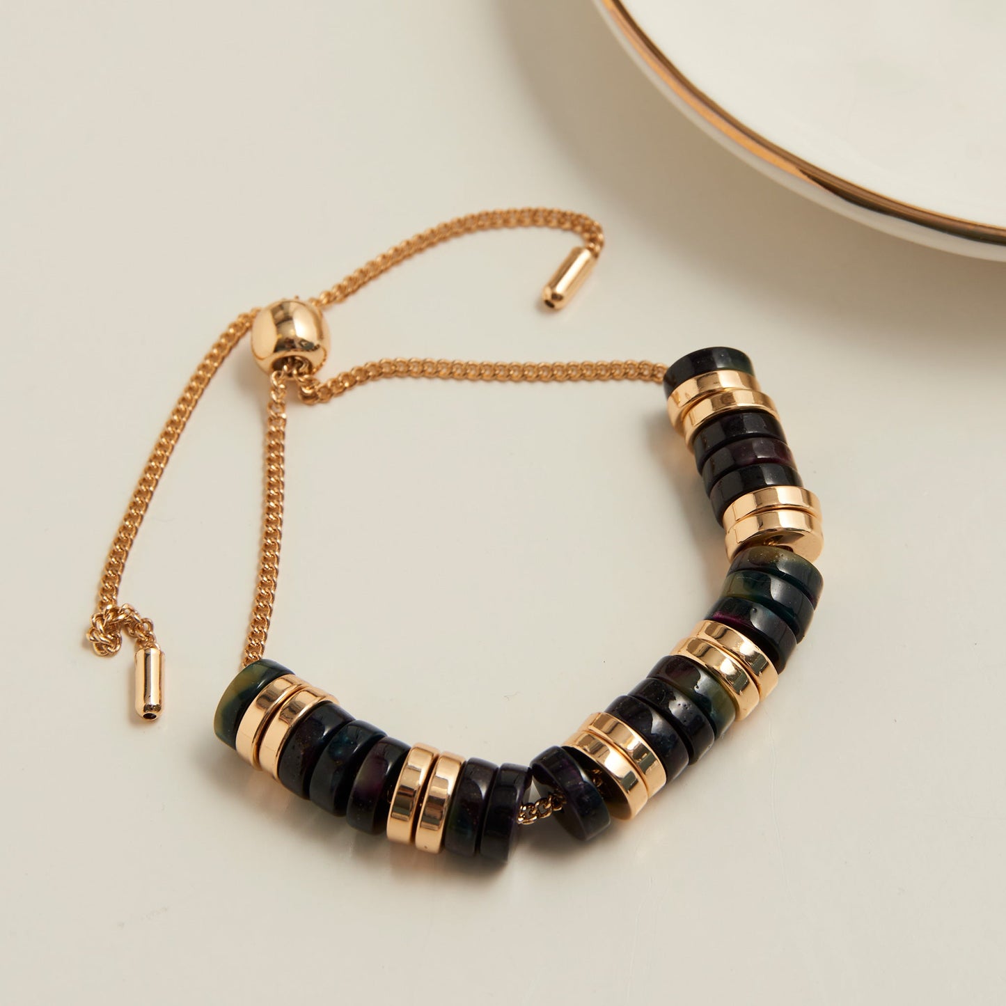Shayne Celluloid Bolo Bracelet