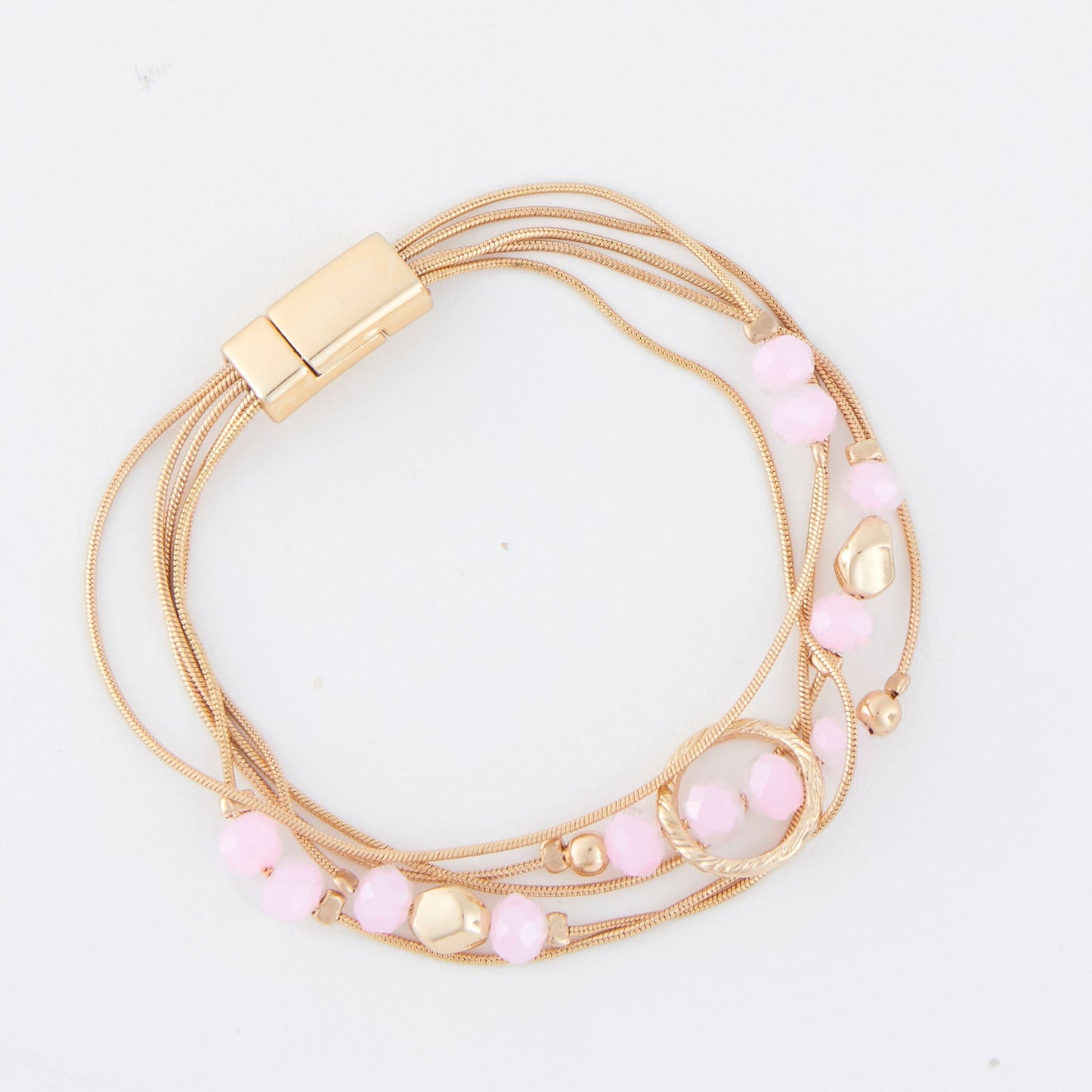 Jayne Beaded Multi Row Magnetic Bracelet