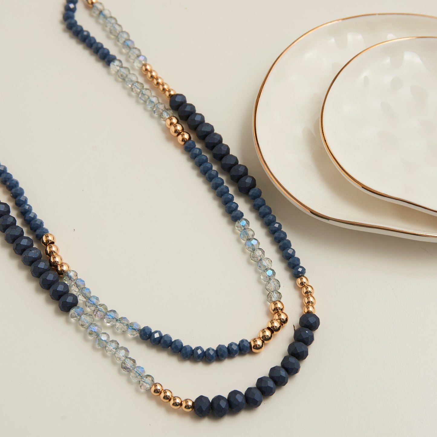 Arden Double Row Beaded Necklace