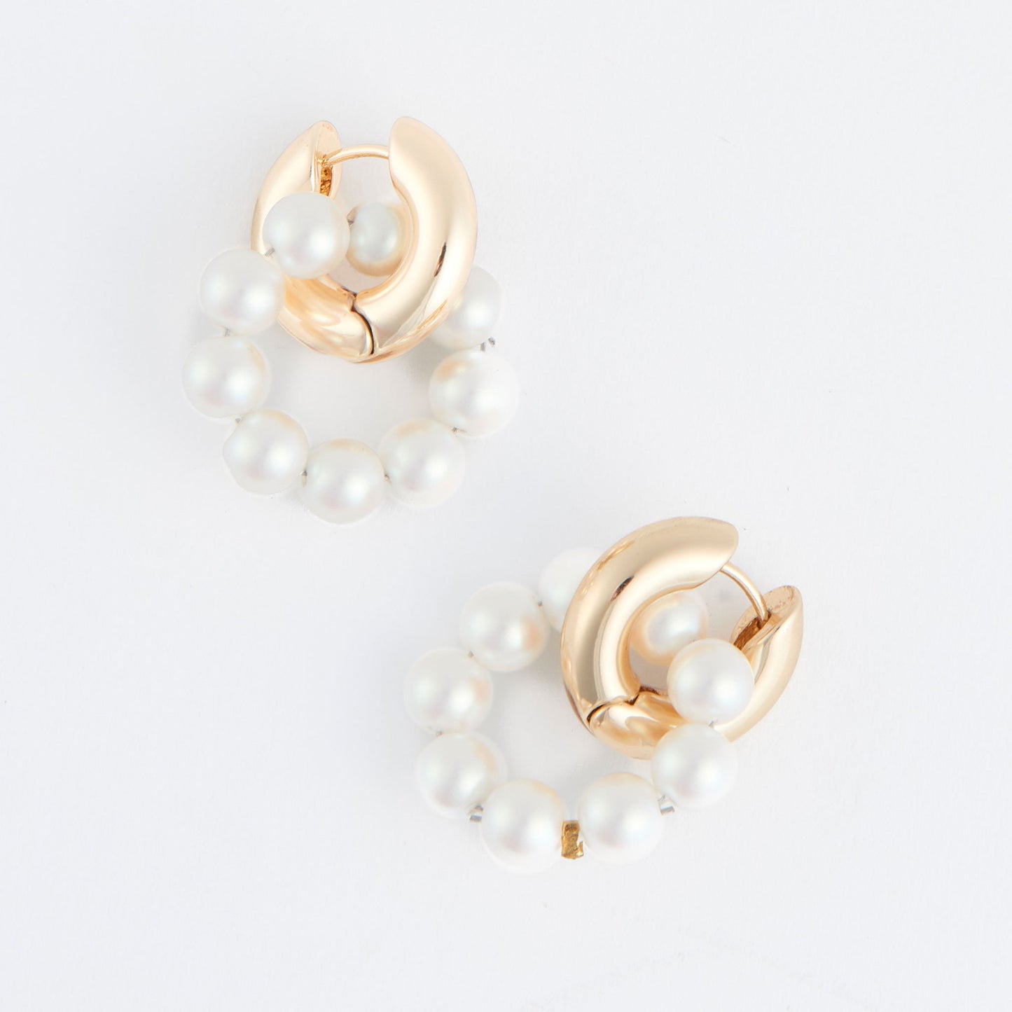Vivienne Pearl Hoop Earrings