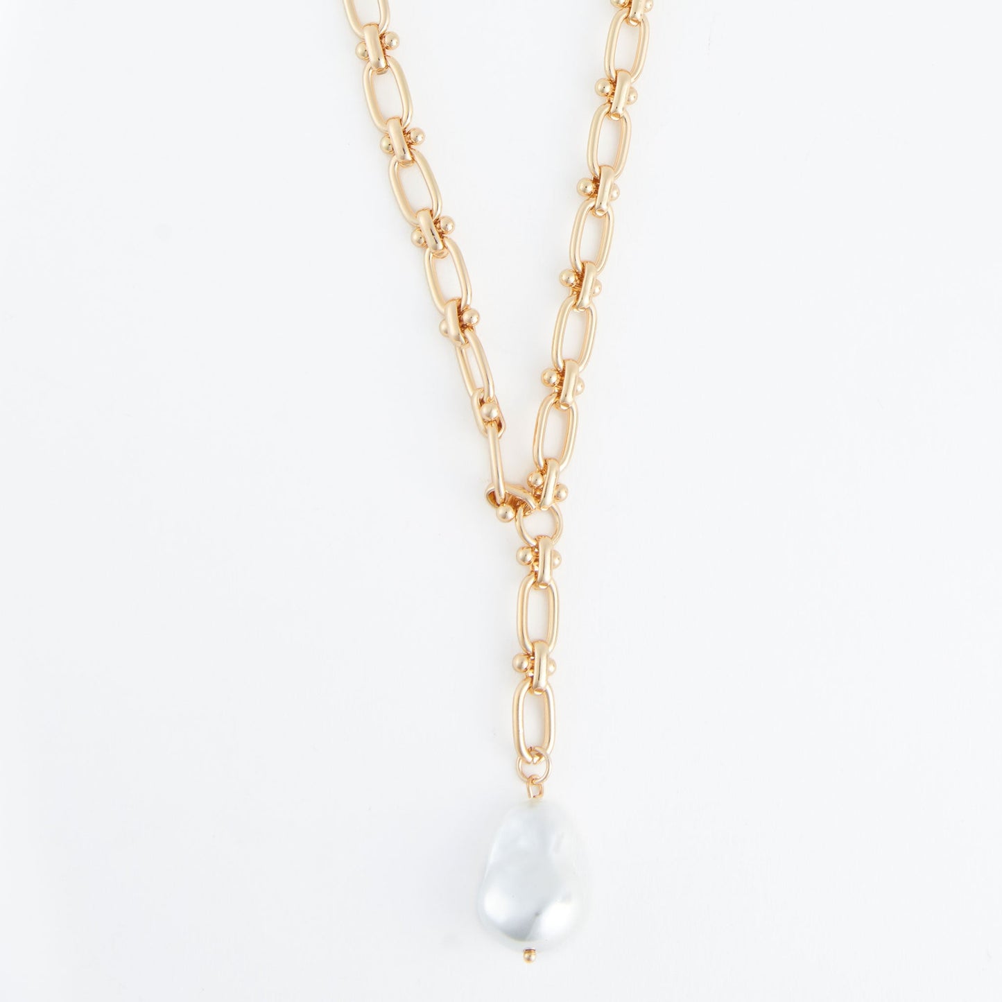 Renee Genuine Pearl Pendant Y-Necklace
