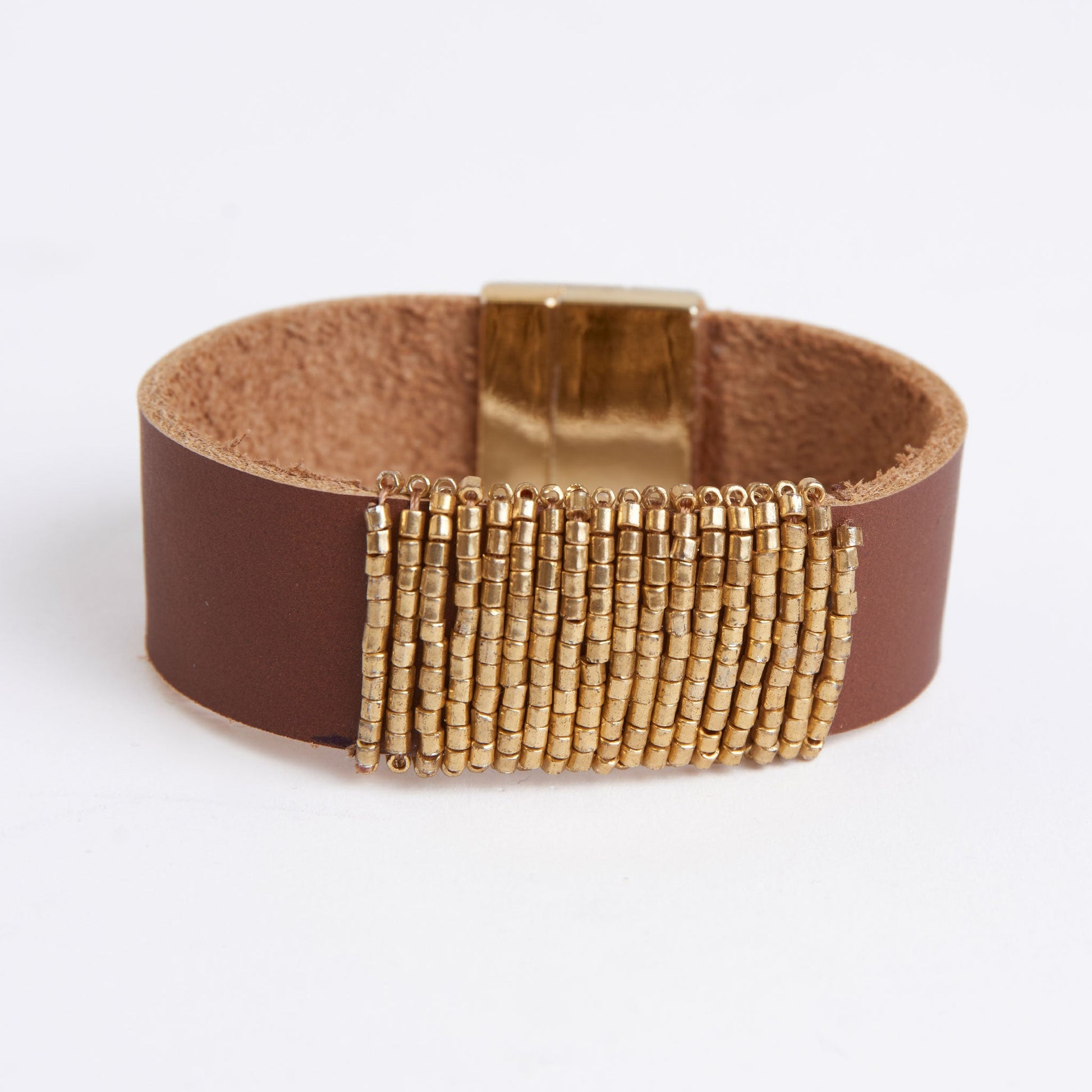 Avery Genuine Leather Magnetic Bracelet