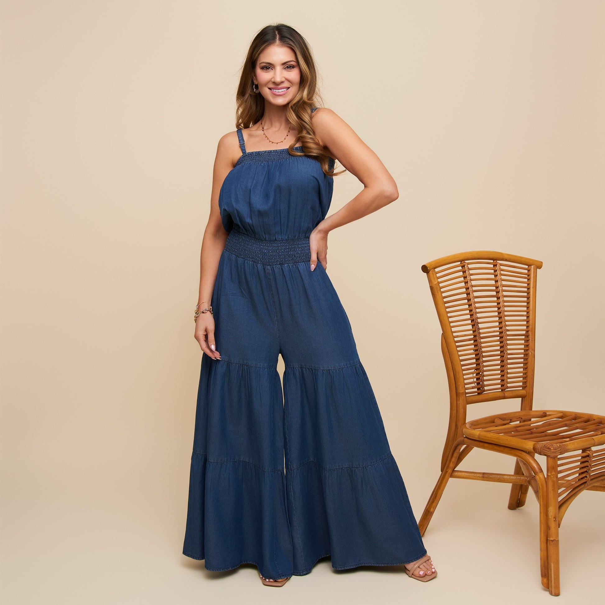 Sylvie Flare Leg Jumpsuit