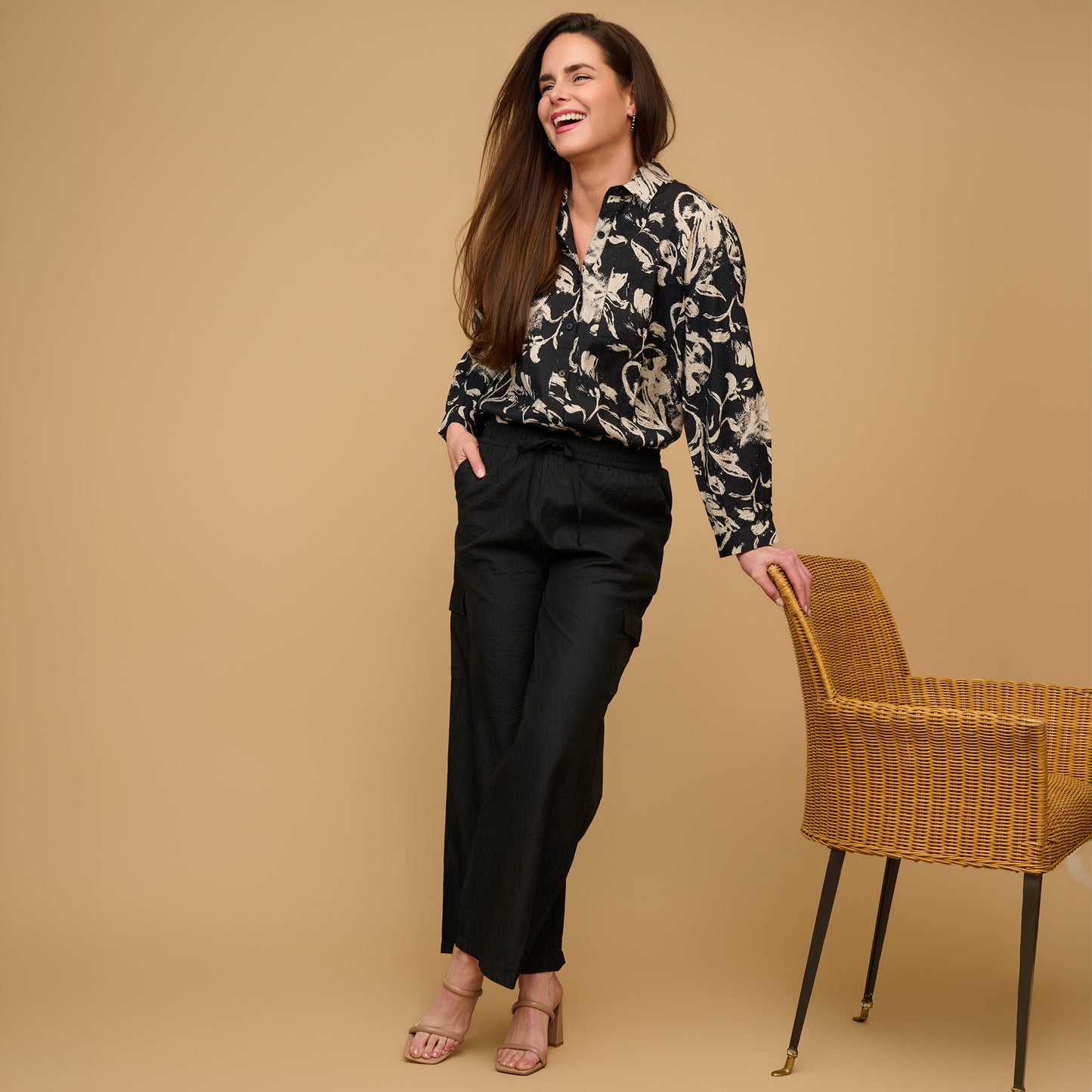 Laine Wide Leg Cargo Pants