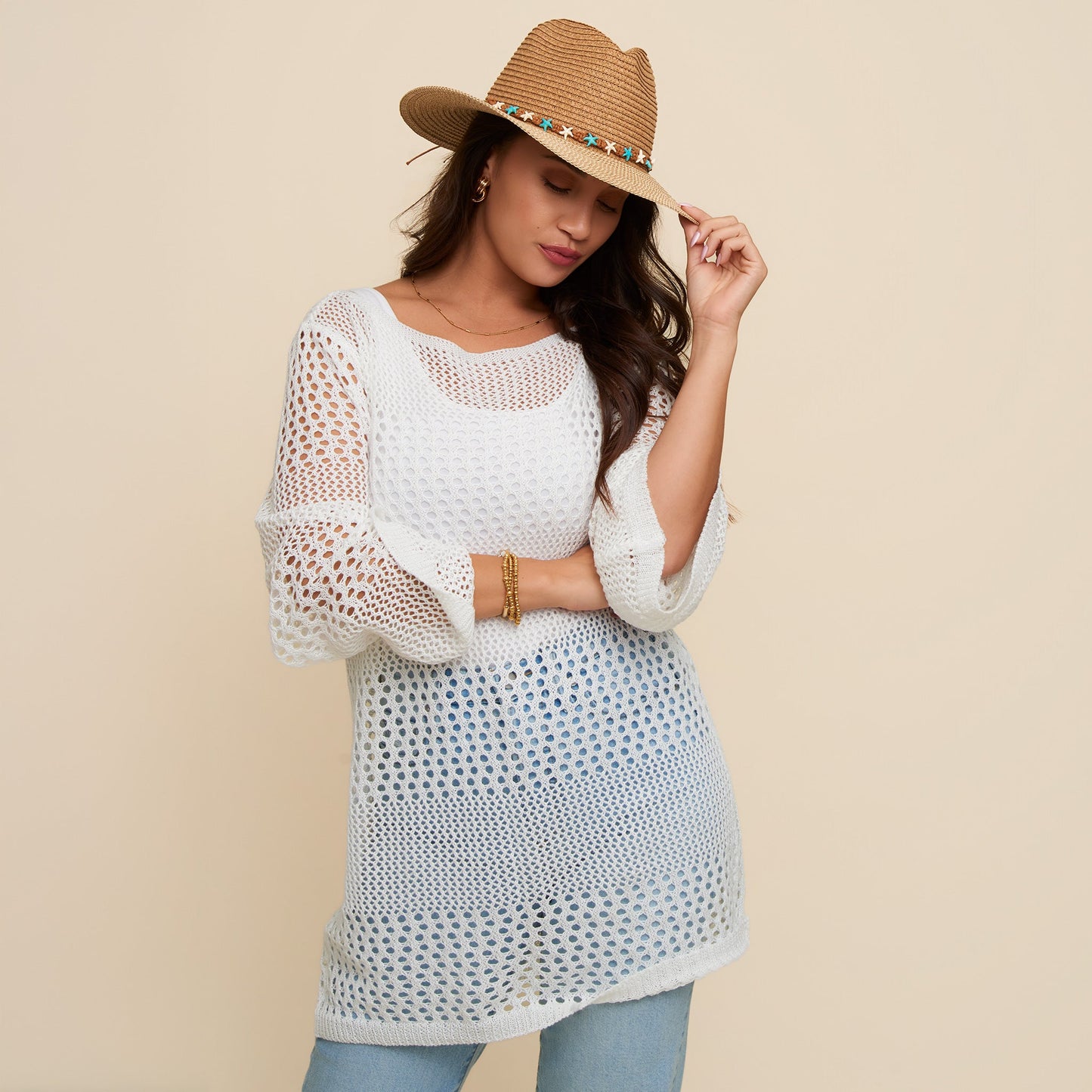 Josie Crochet Open Kit Cover Up