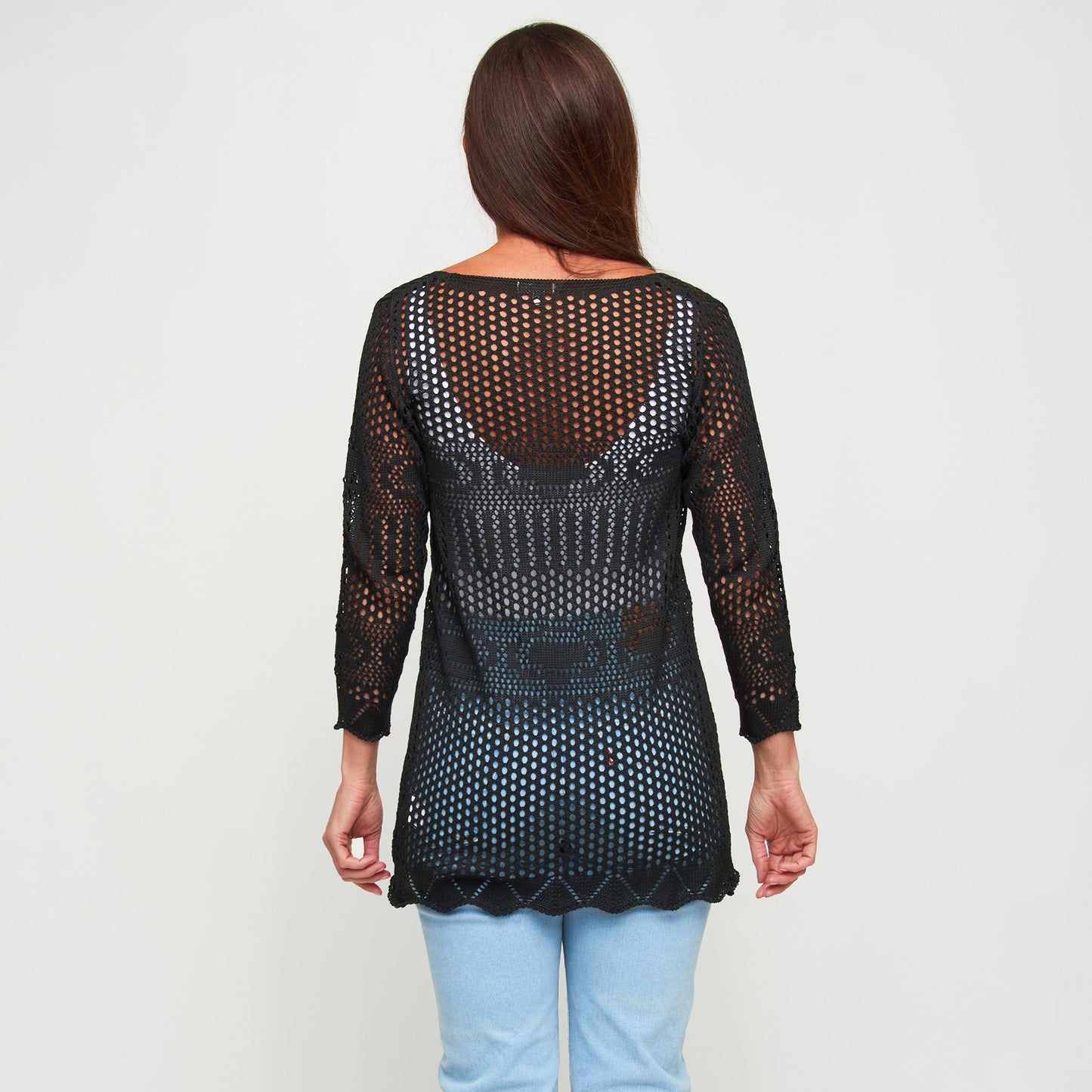 Brie Crochet Front Tie Cardigan