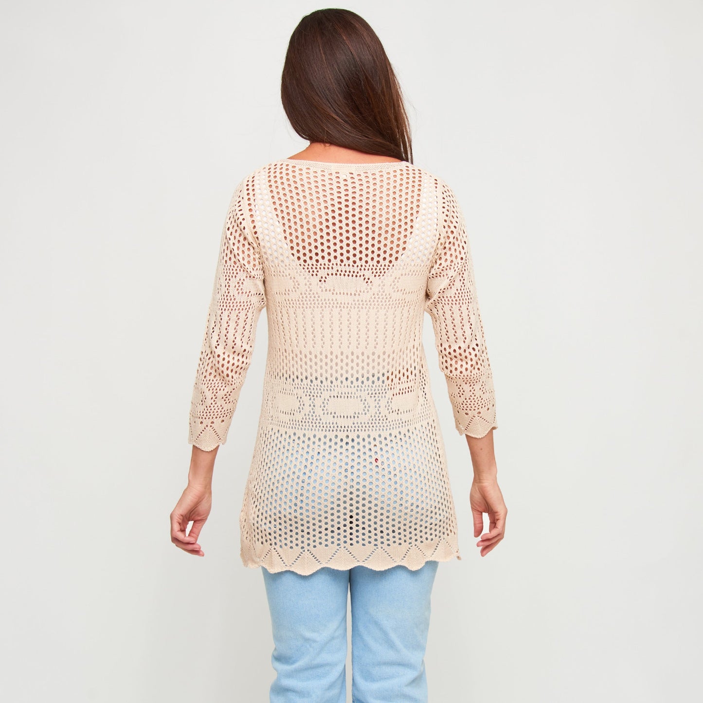 Brie Crochet Front Tie Cardigan