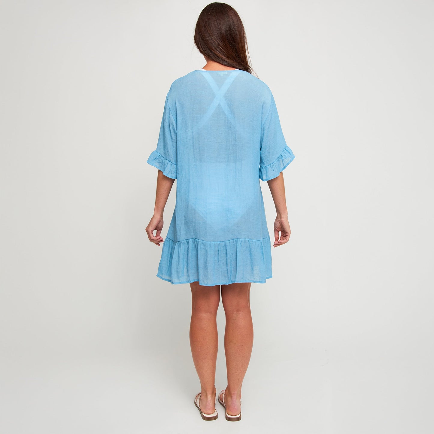 Alix Ruffle Hem Cover Up