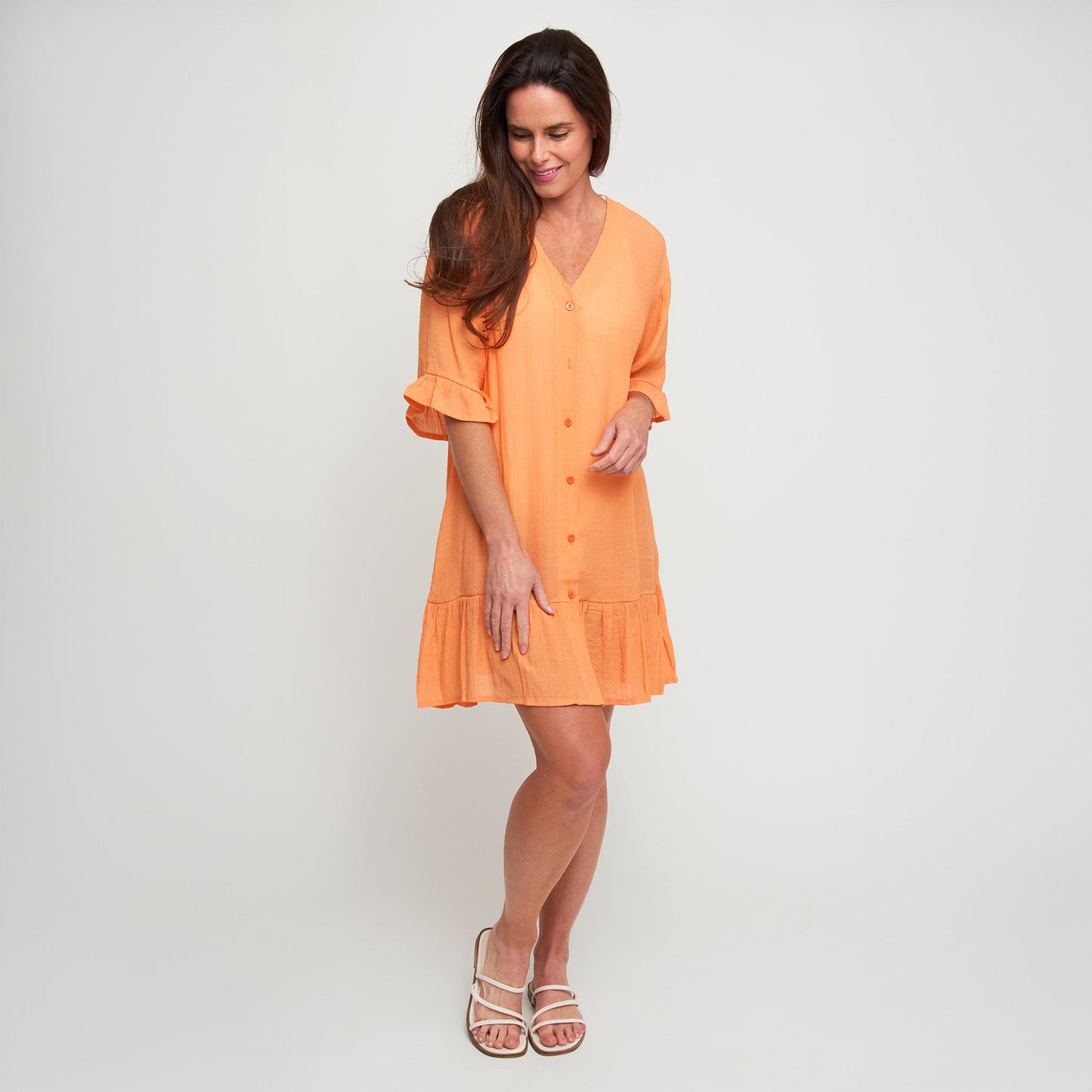 Alix Ruffle Hem Cover Up