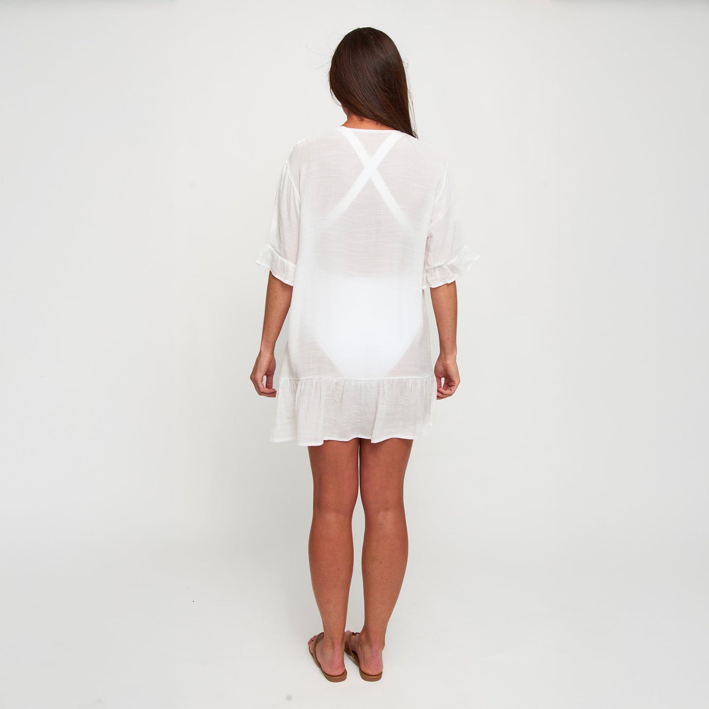 Alix Ruffle Hem Cover Up