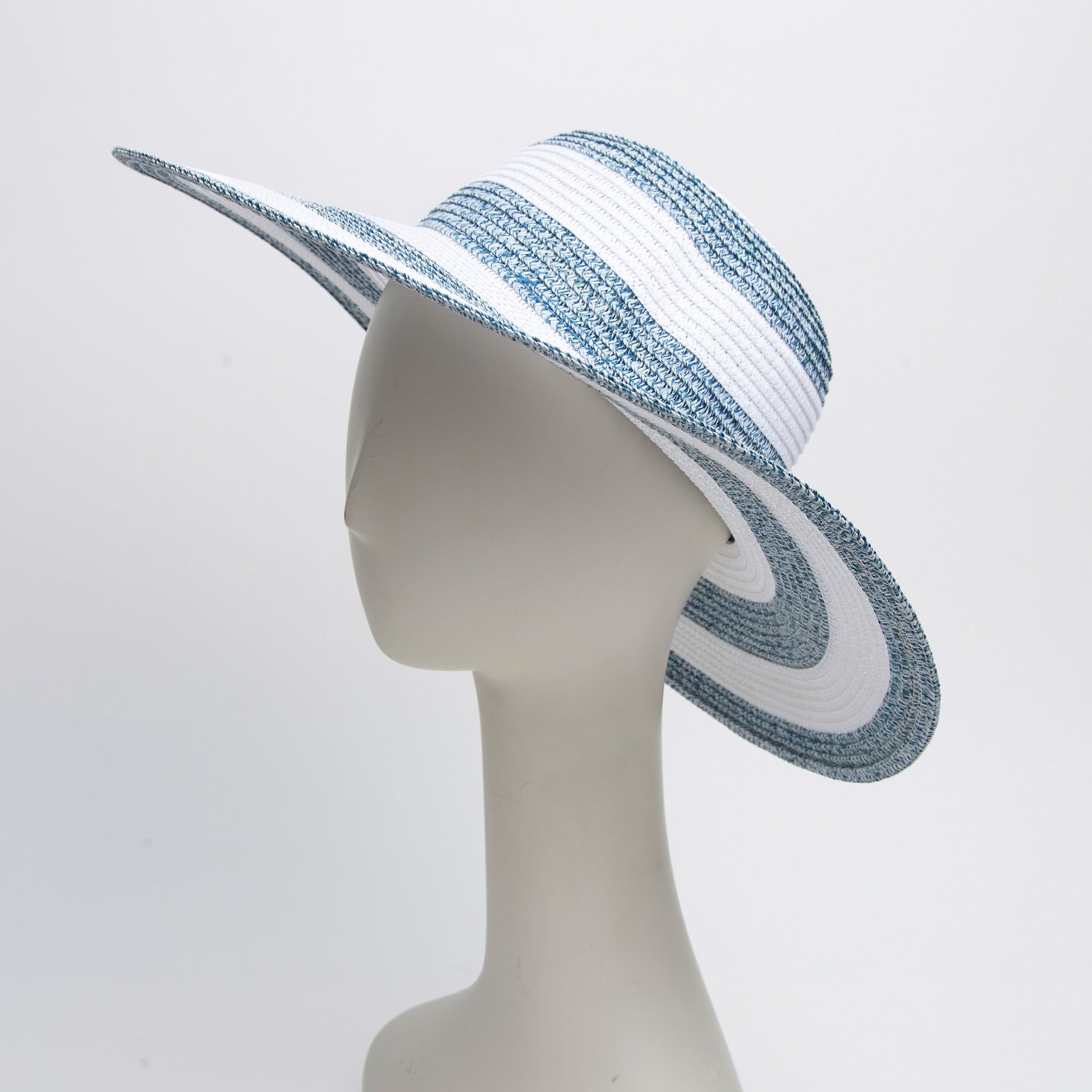 Sarai Two Tone Woven Wide Brim Sunhat