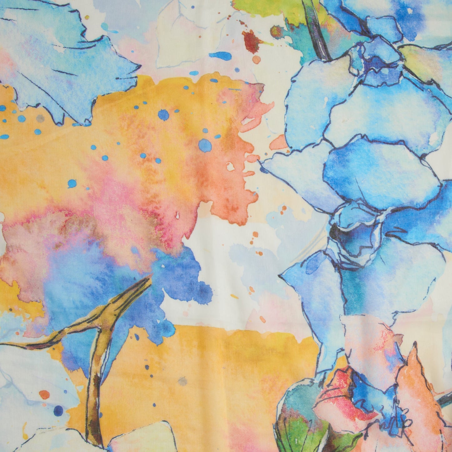 Jaden Watercolor Floral Lightweight Scarf
