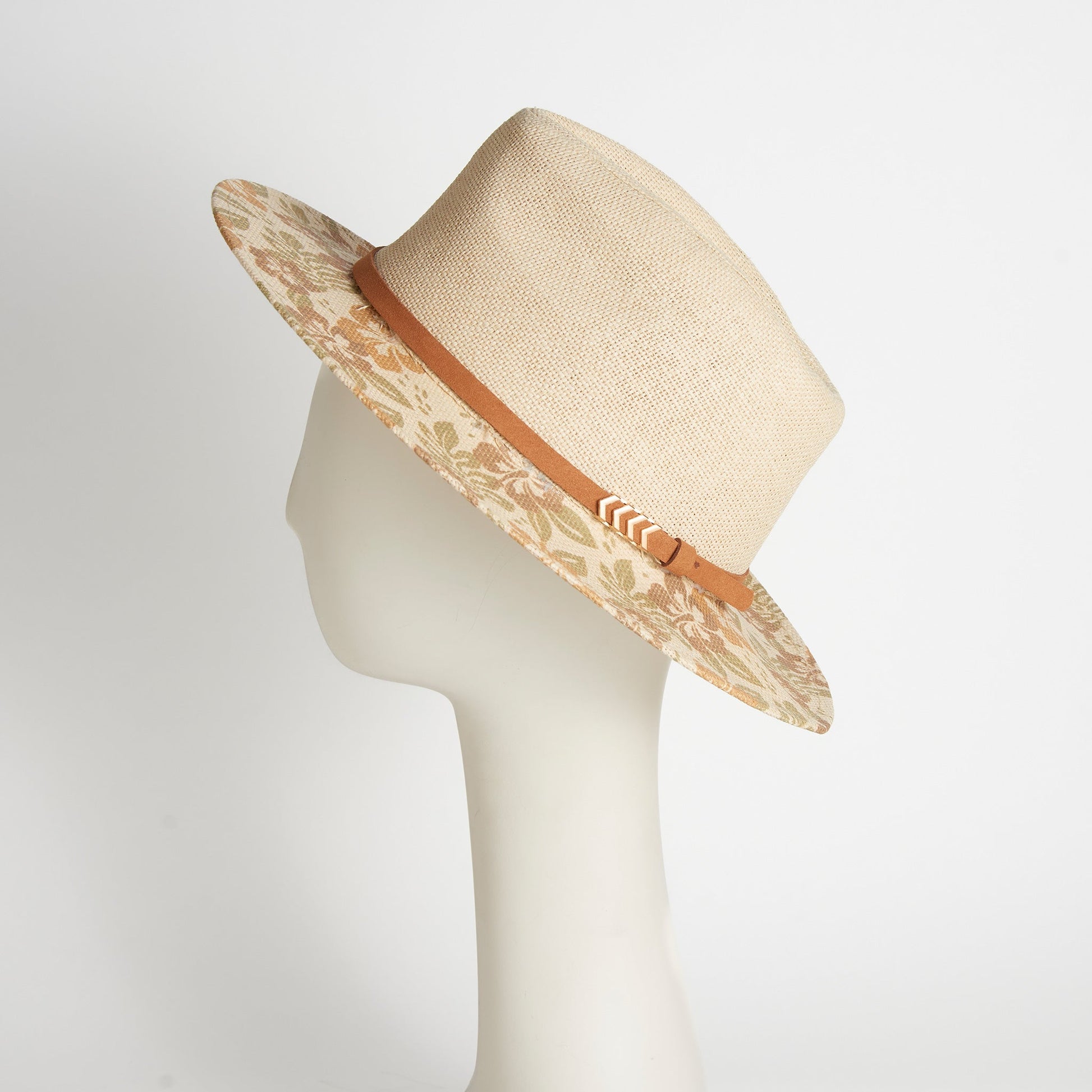 Gianna Floral Panama Hat