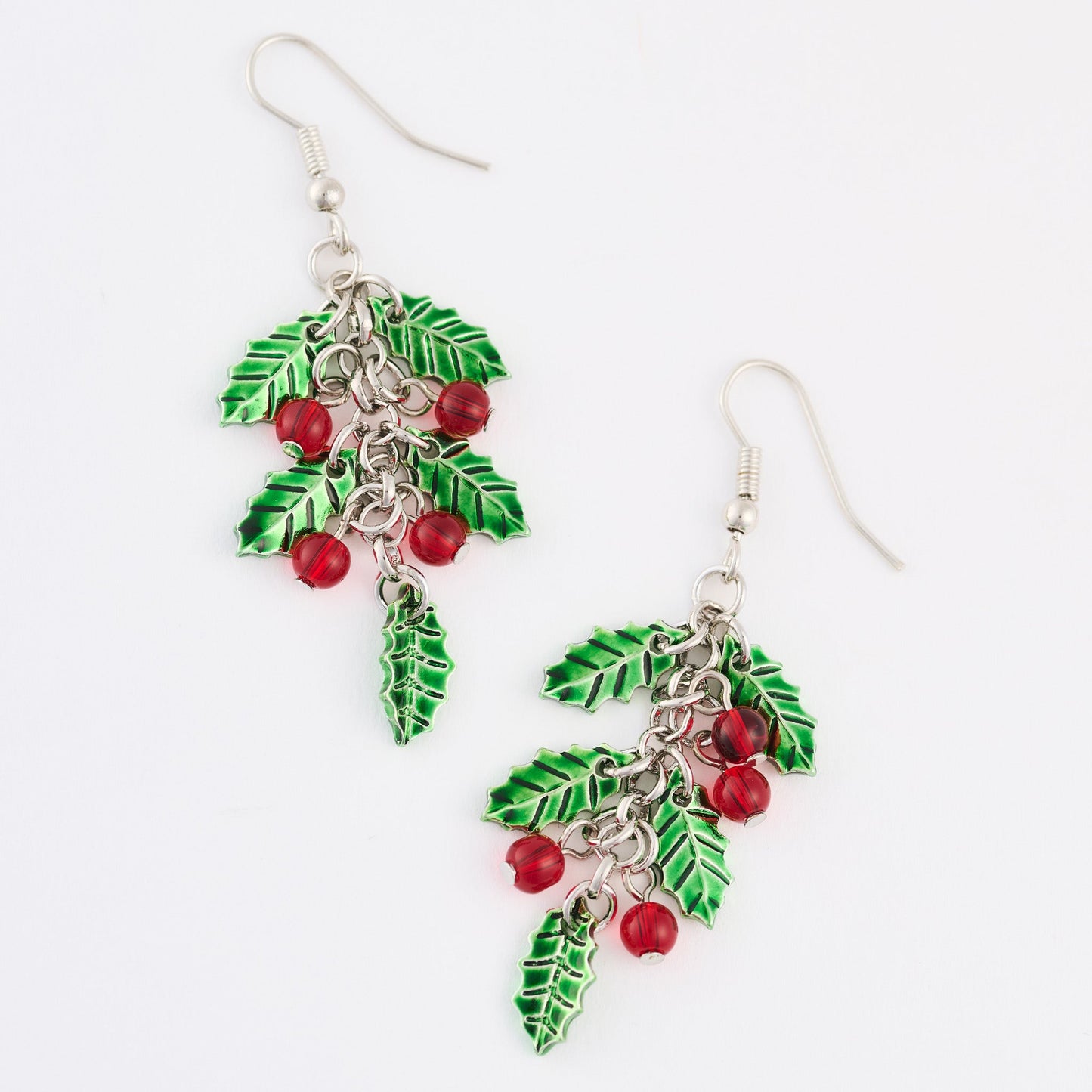 Holiday Poinsettia Earrings