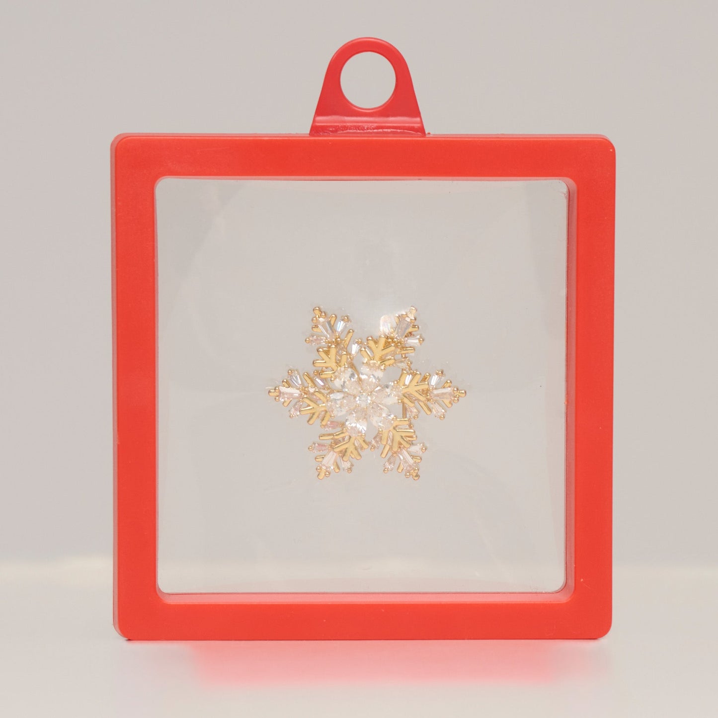 Holiday Spinning Snowflake Brooch