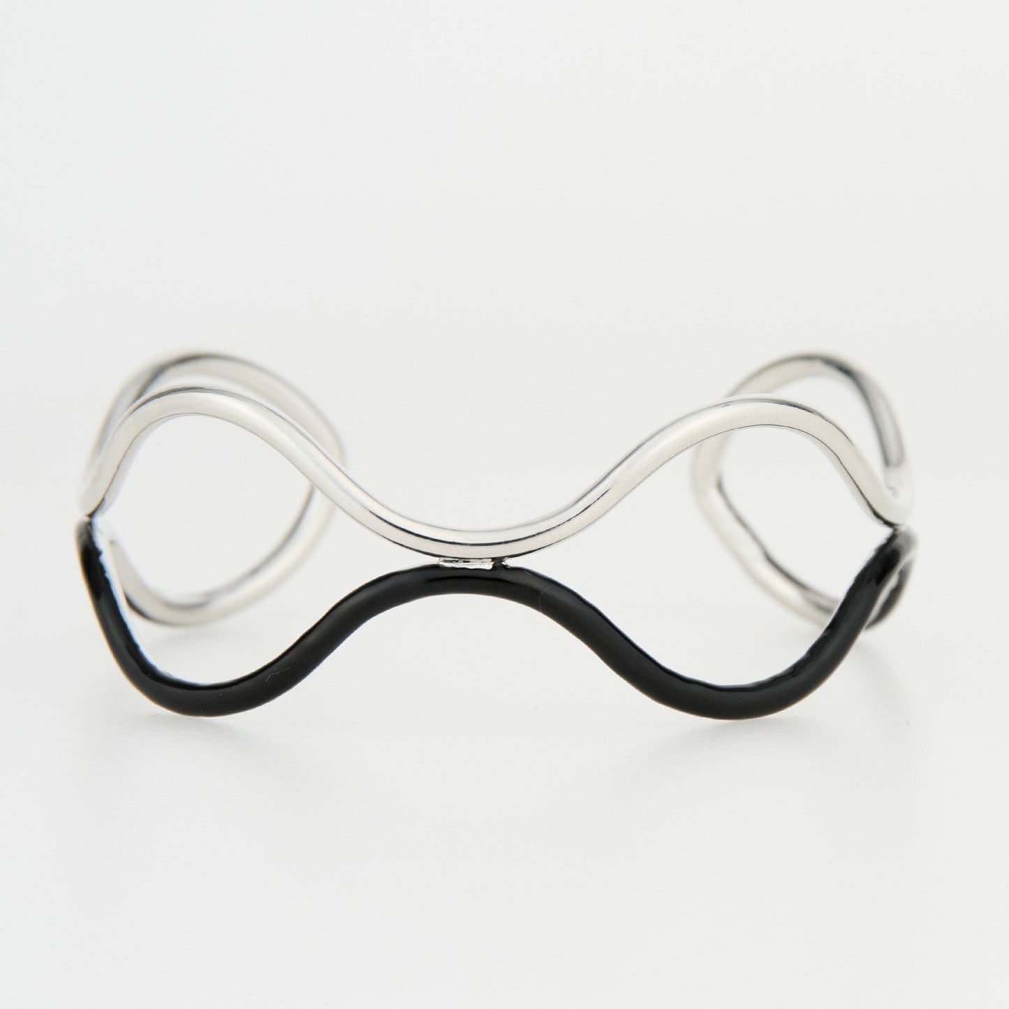 Kaelin Wavy Two Tone Enamel Cuff Bracelet