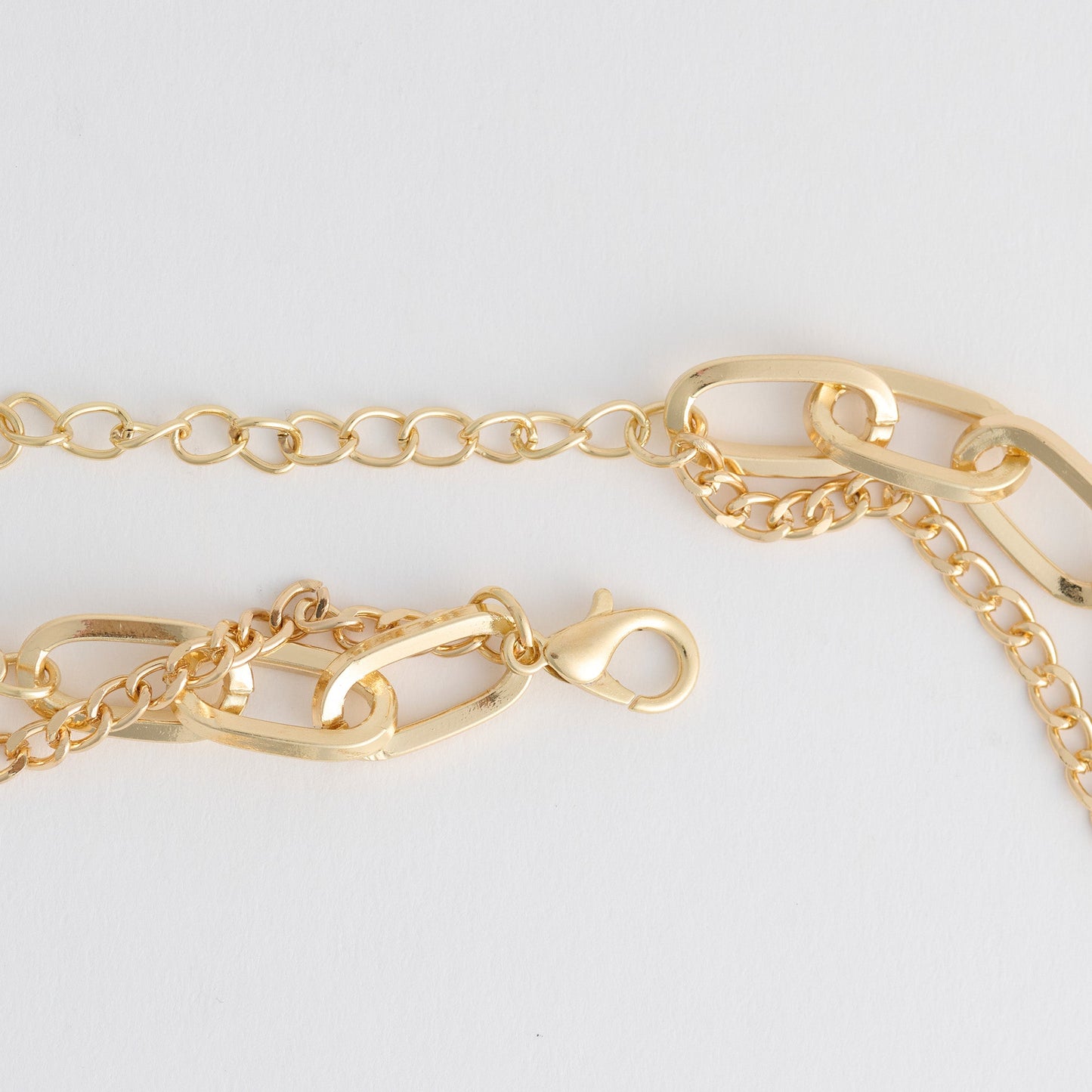 Elara Chunky Double Row Teardrop Pendant Necklace