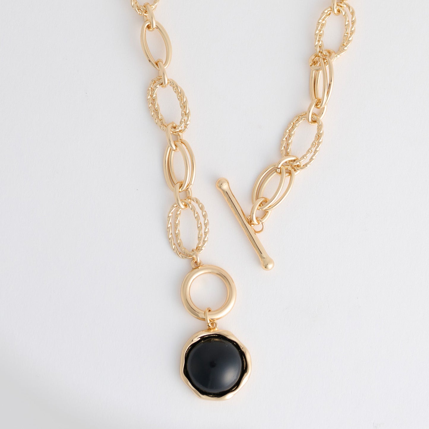 Emmaline Chunky Enamel Charm Pendant Necklace