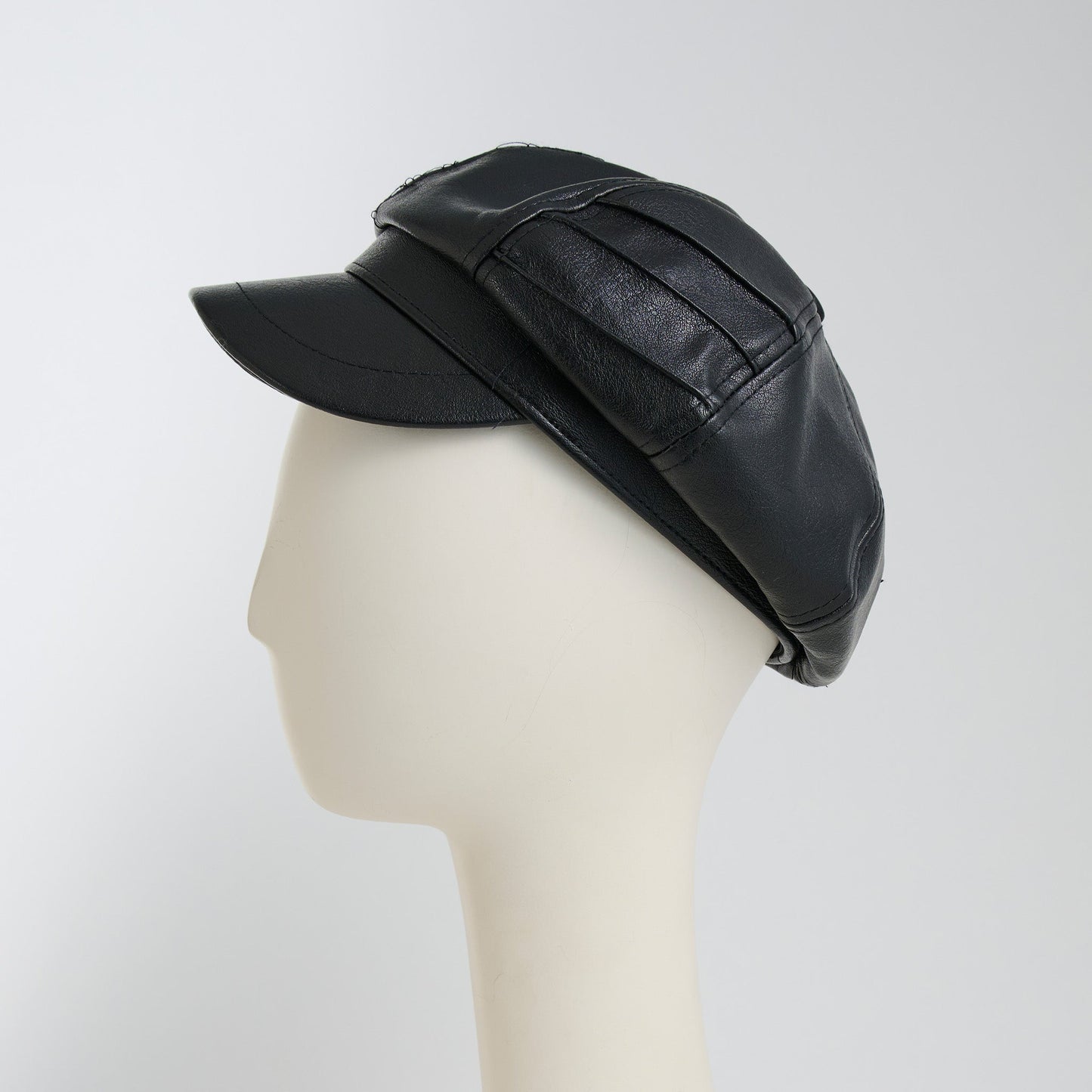 Amelie Vegan Leather Newsboy Hat