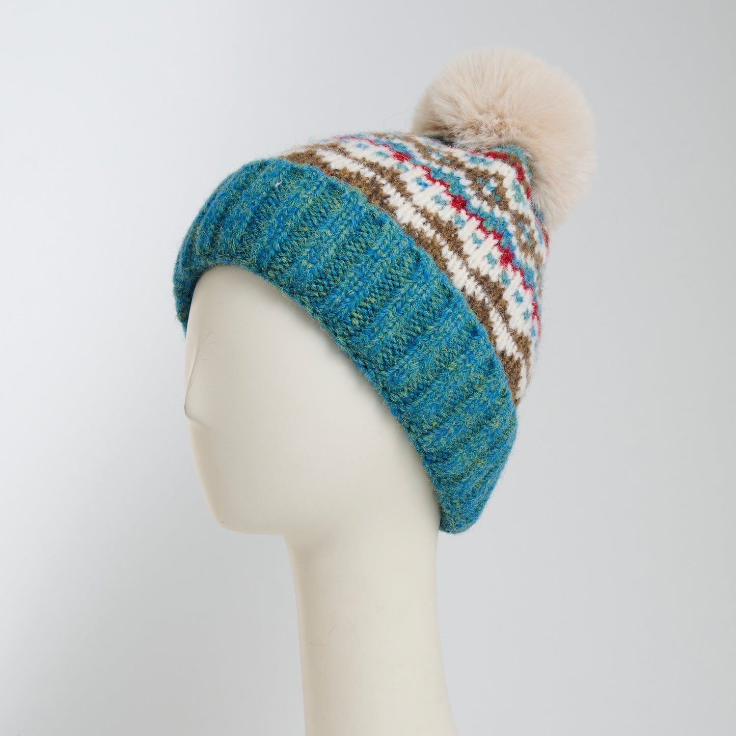 Aspen Fair Isle Pom Beanie