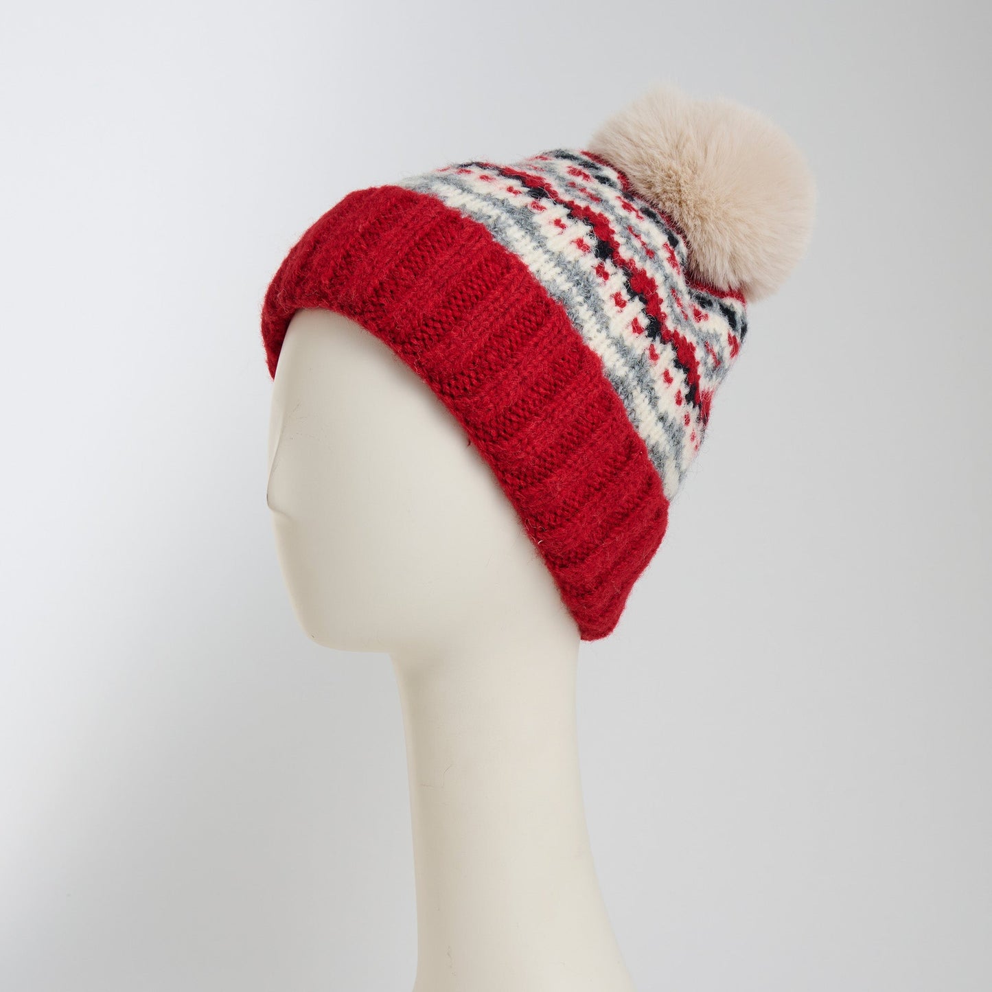 Aspen Fair Isle Pom Beanie