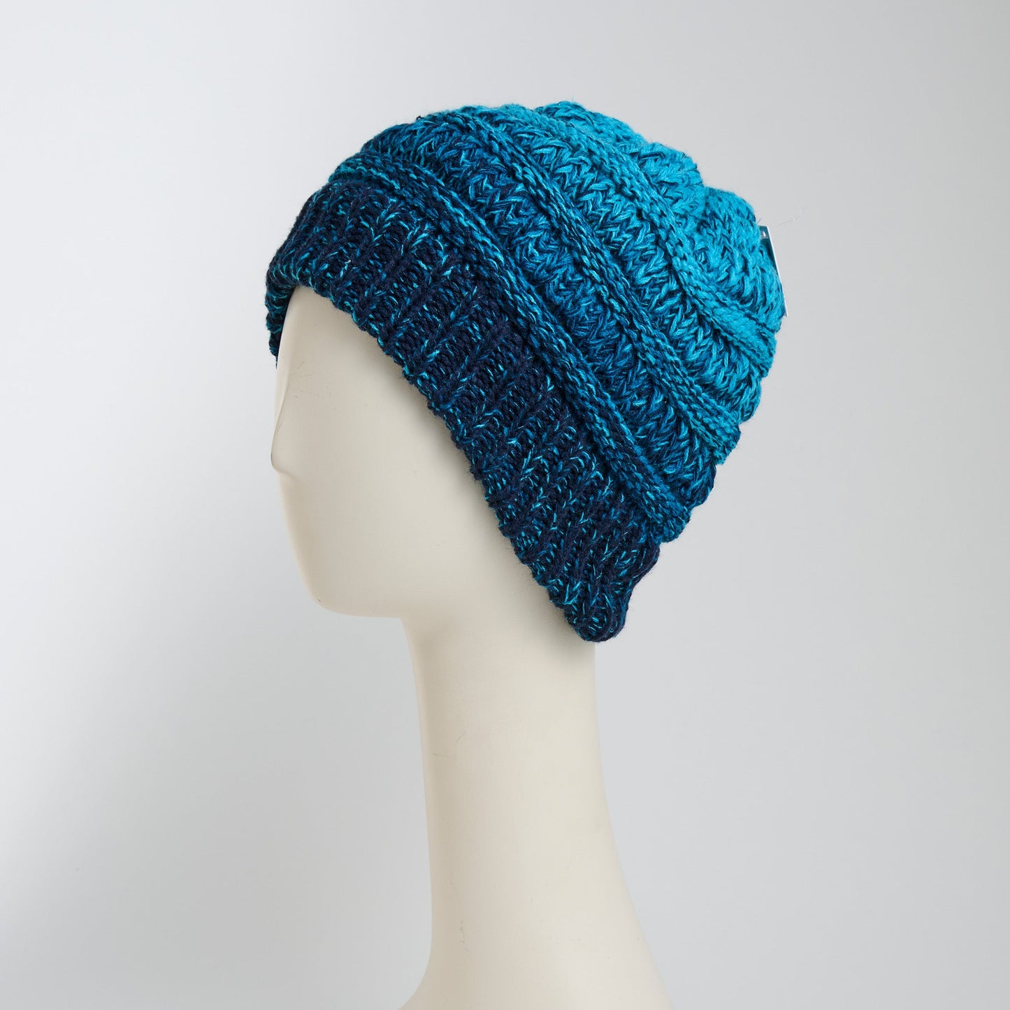 Hadley Ombre Crochet Knit Beanie