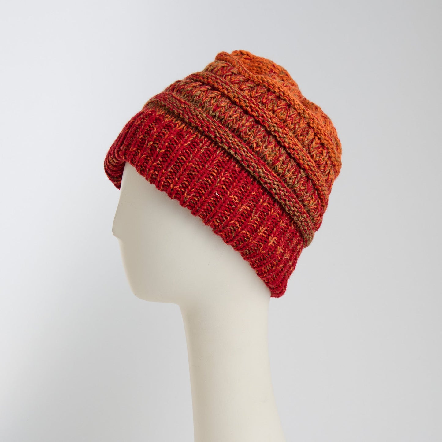 Hadley Ombre Crochet Knit Beanie