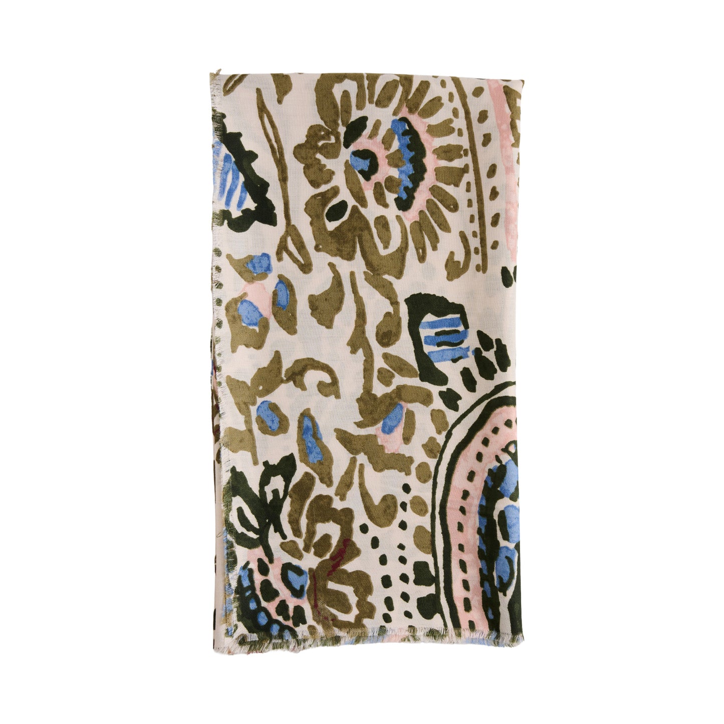 Jones Abstract Raw Edge Lightweight Scarf