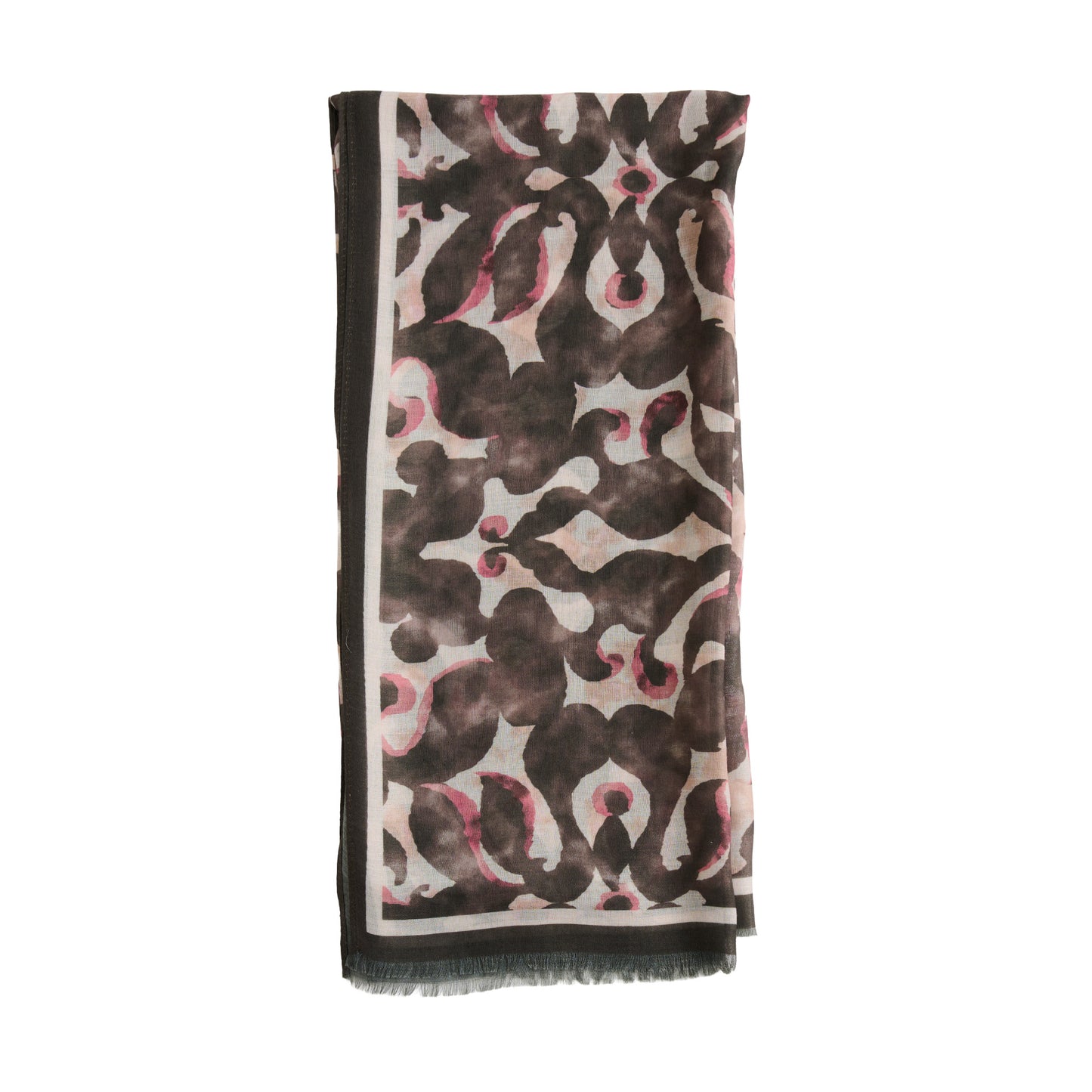 Jones Abstract Raw Edge Lightweight Scarf