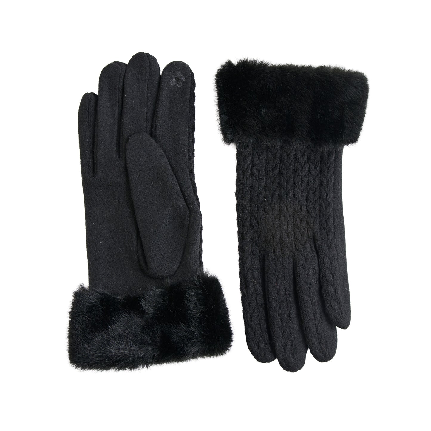 Solene Faux Fur Lined Gloves