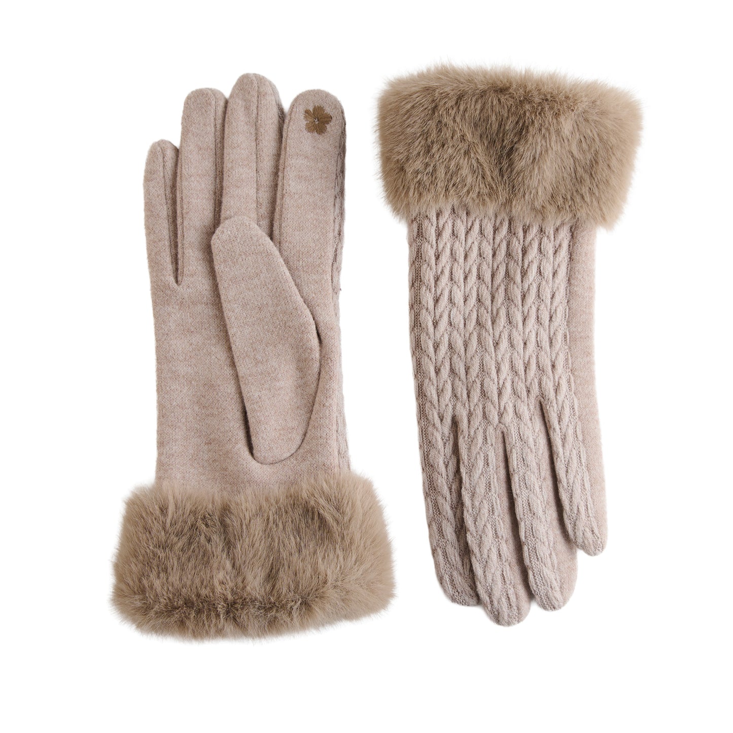 Solene Faux Fur Lined Gloves
