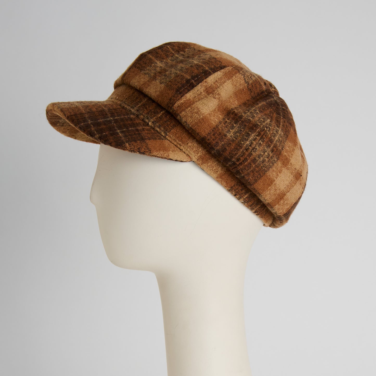 Taran Plaid Newsboy Hat