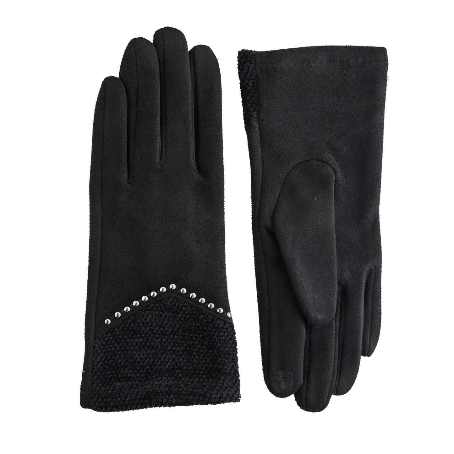 Vienne Faux Suede Studded Gloves