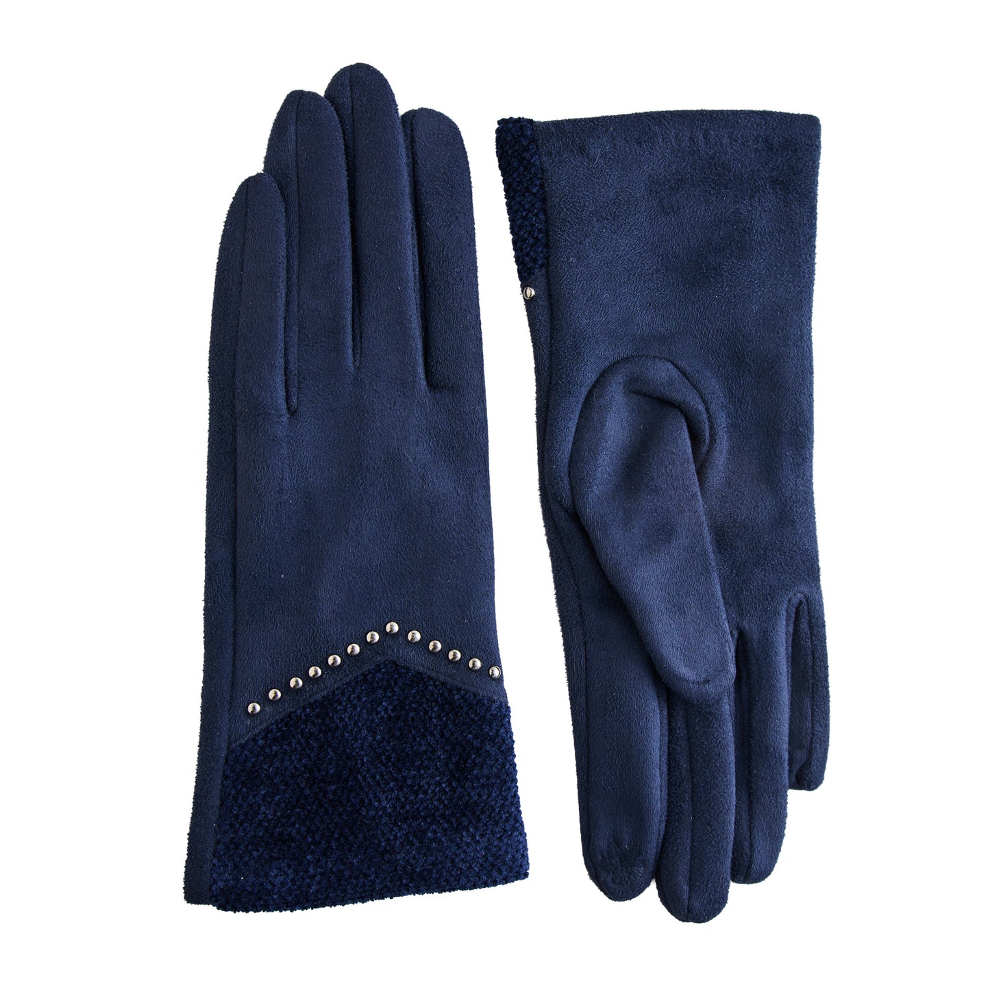 Vienne Faux Suede Studded Gloves