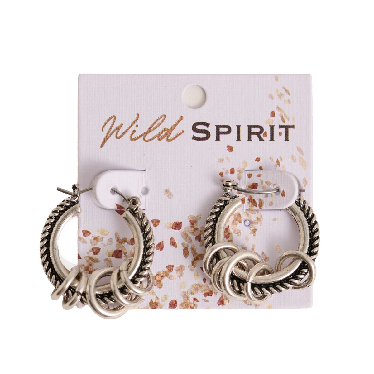 Wild Spirit Textured Ring Hoop Earrings