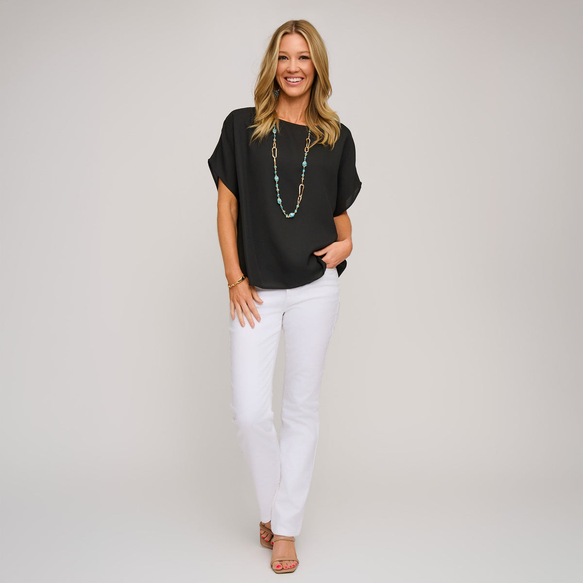 Cleo Short Sleeve Blouse