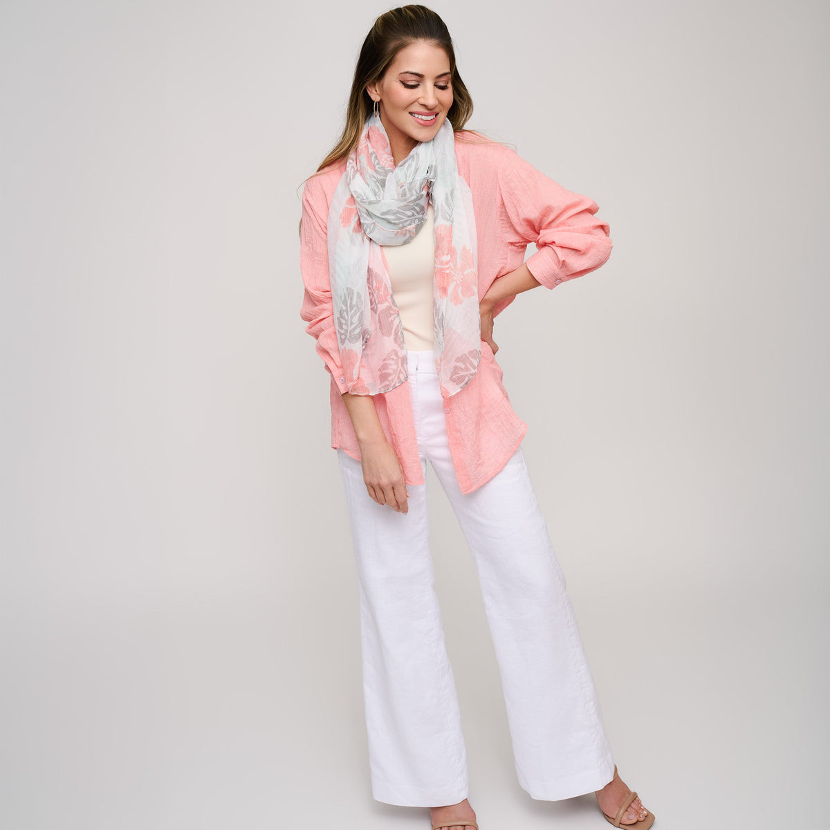 Kendall Relaxed Lightweight Button Up Top
