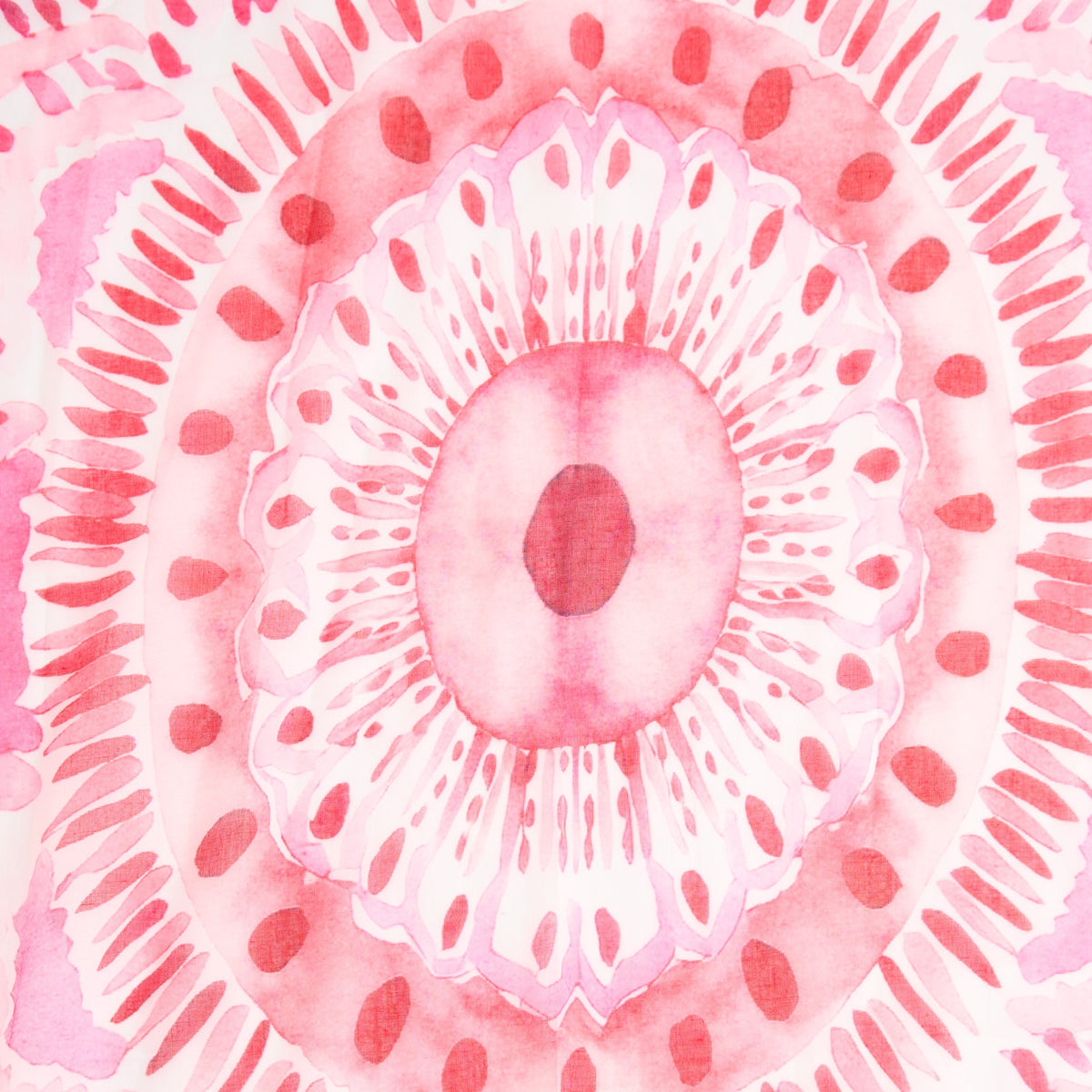 Calypso Watercolor Mandala Print Lightweight Scarf