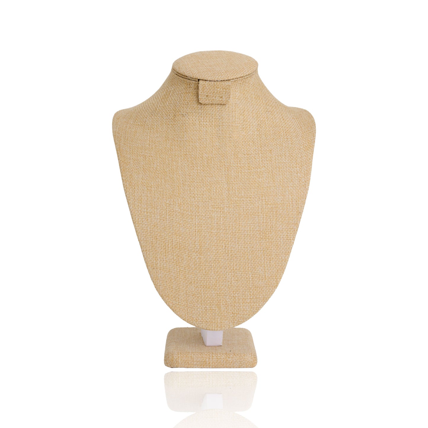 12" Dark Linen Bust Form Display