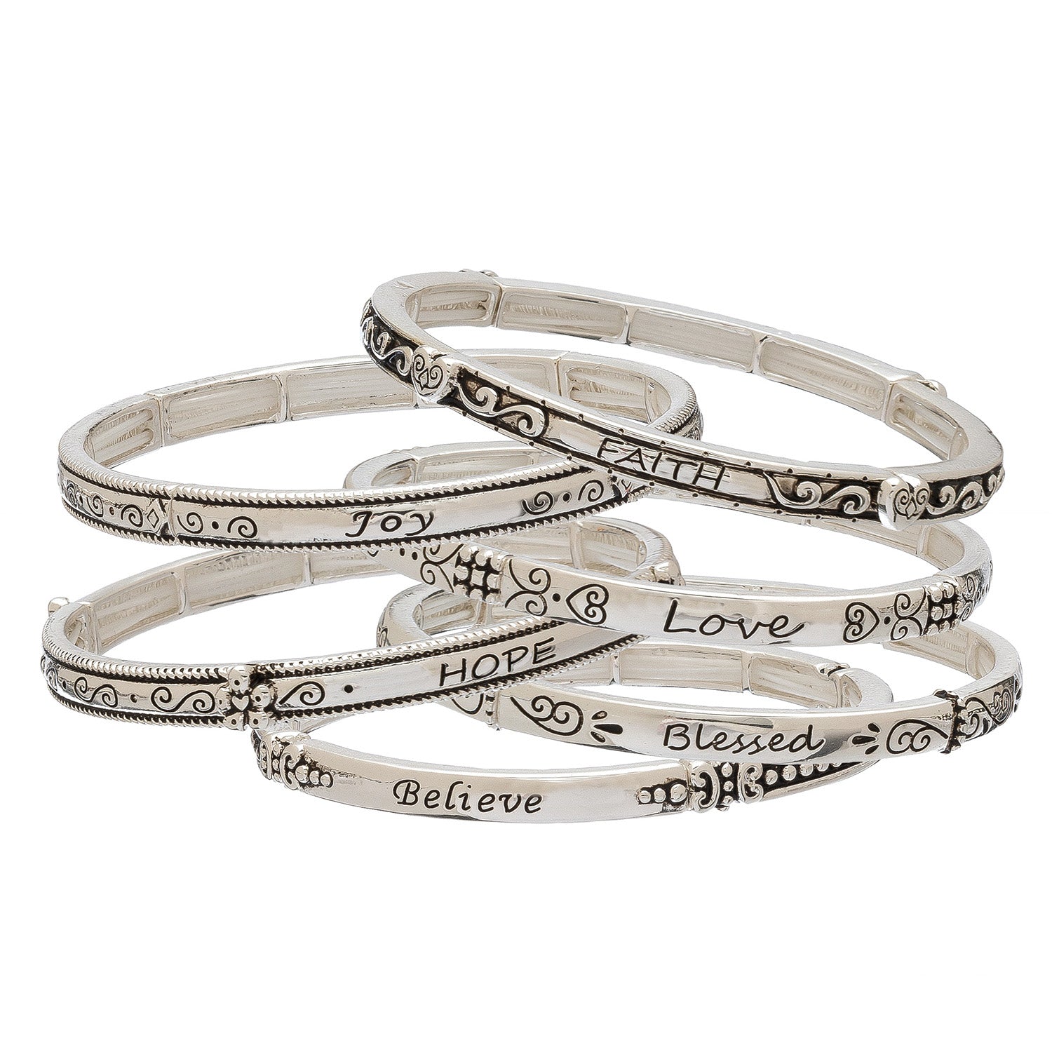 Sil Insp'L Designer Stretch Bracelets