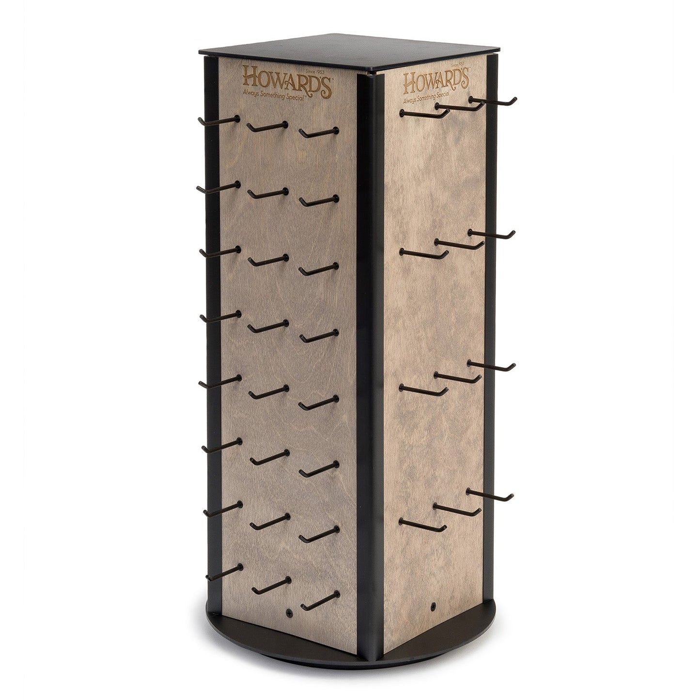 Wood 4 Sided 72 Peg Display