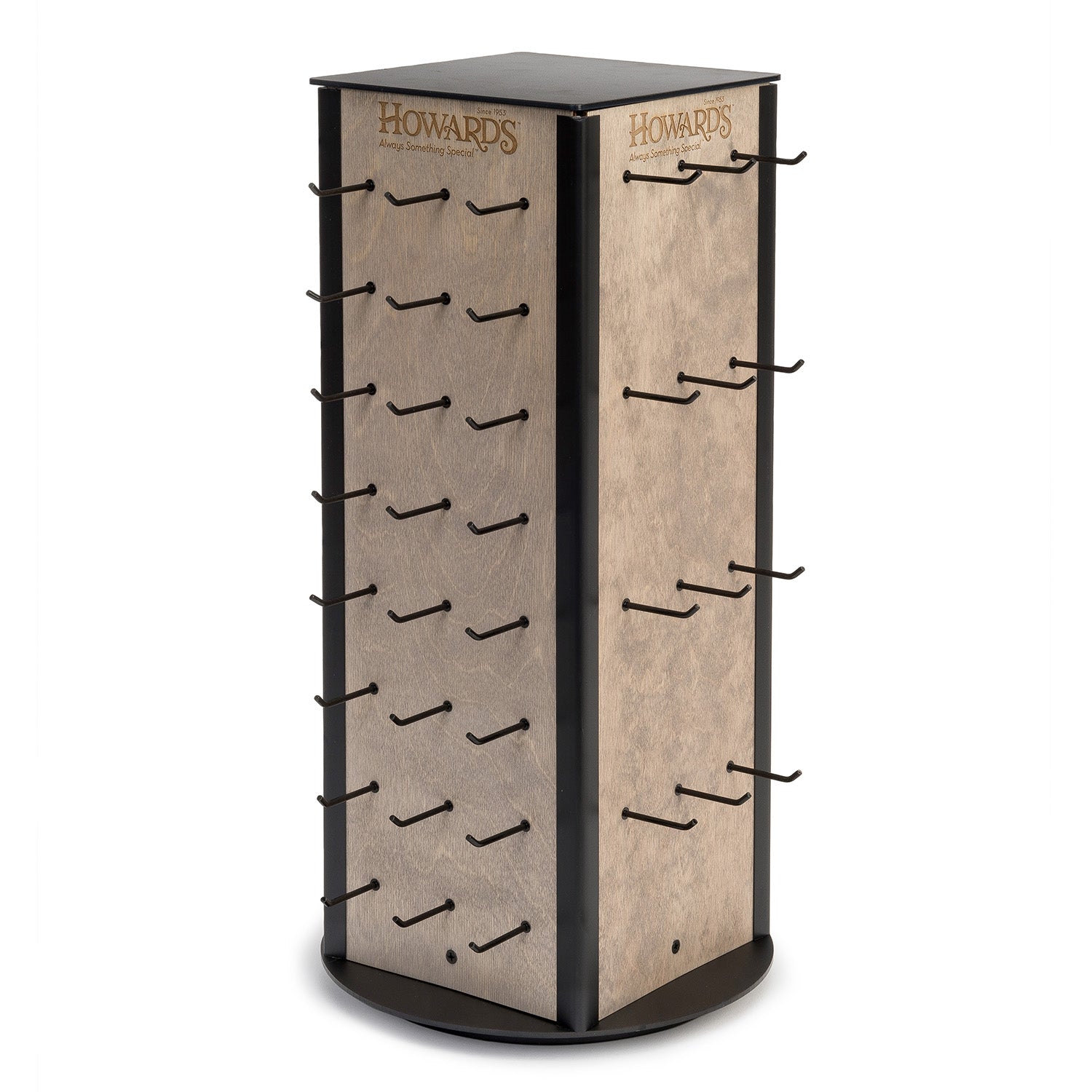 Wood 4 Sided 72 Peg Display
