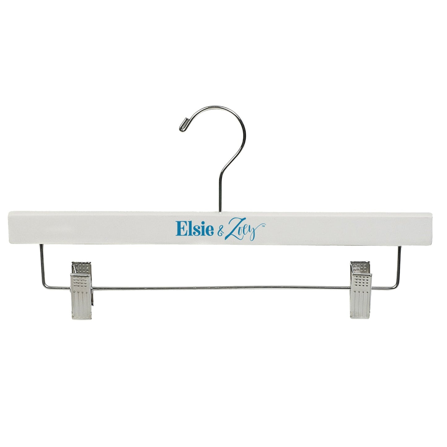 Wooden Pant Hanger-White Wood