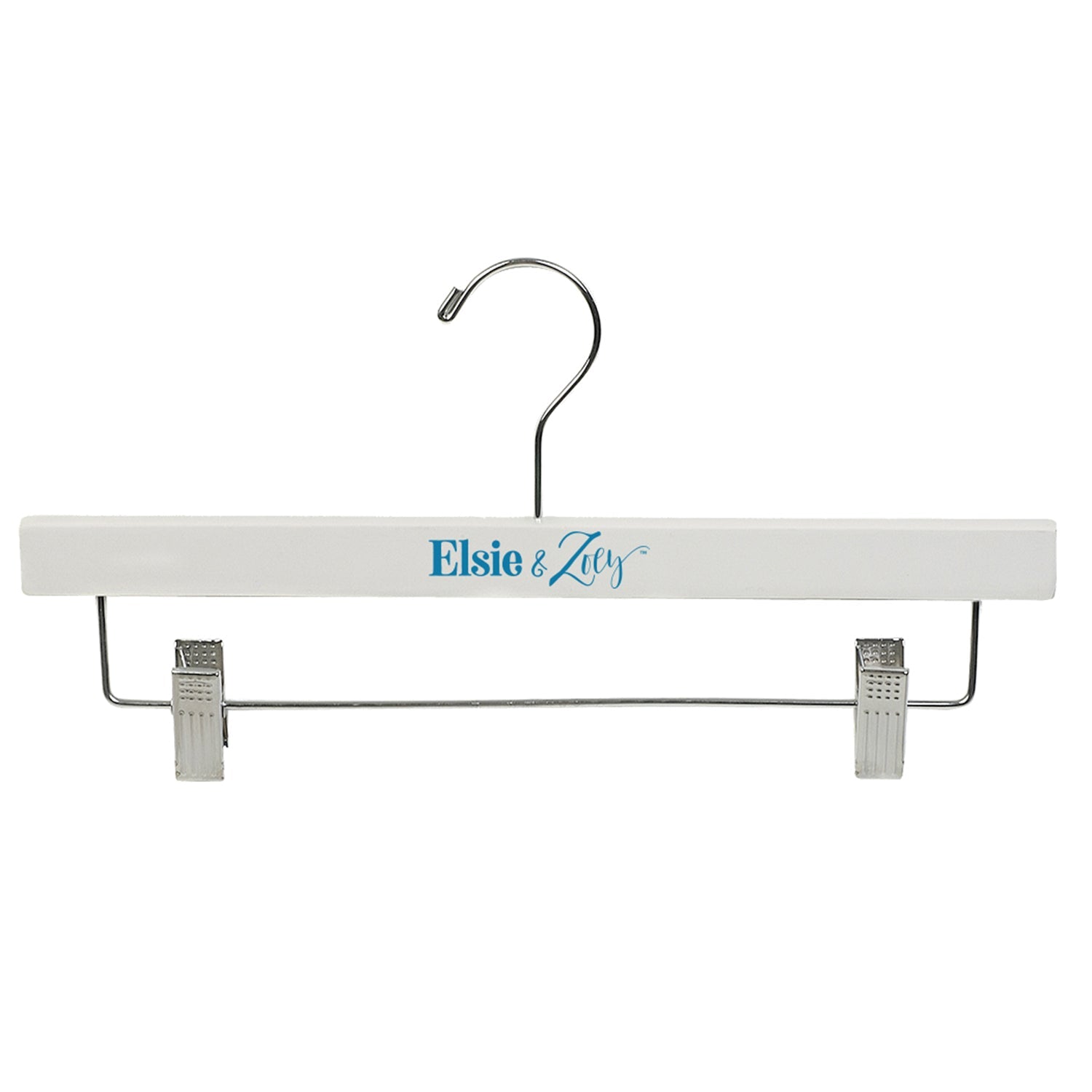 Wooden Pant Hanger-White Wood