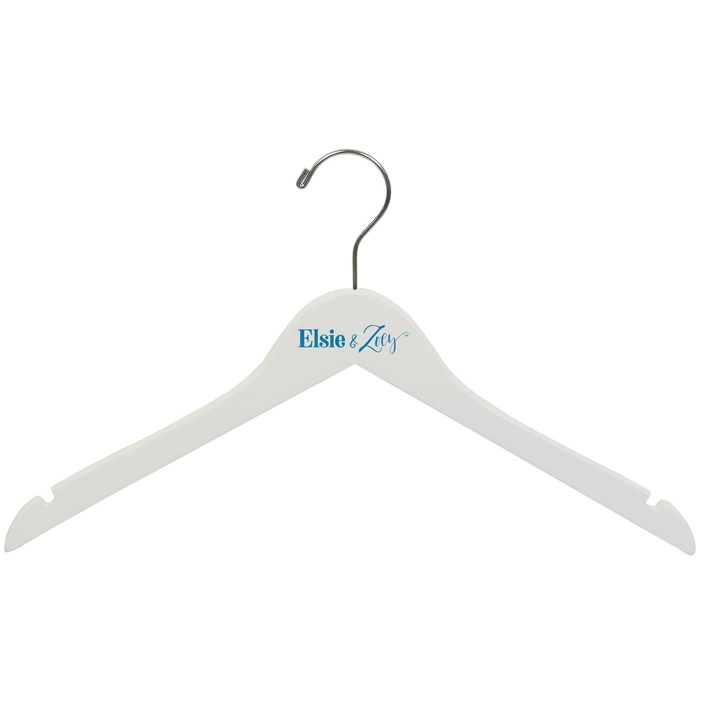 Wooden Clothing Hanger-White Wood