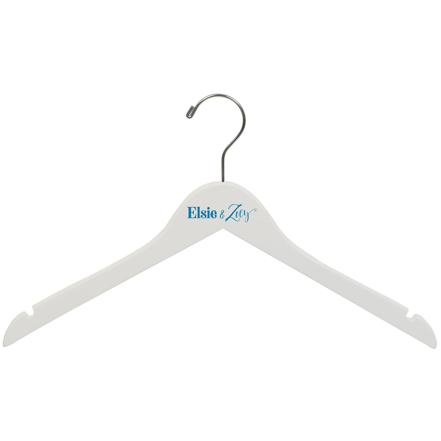 Wooden Clothing Hanger-White Wood
