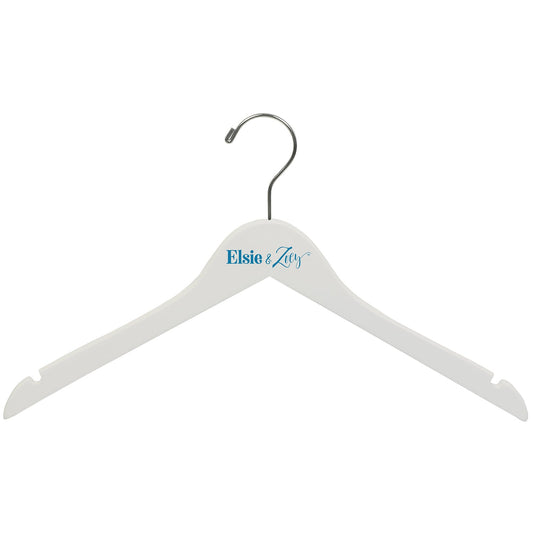 Wooden Clothing Hanger-White Wood
