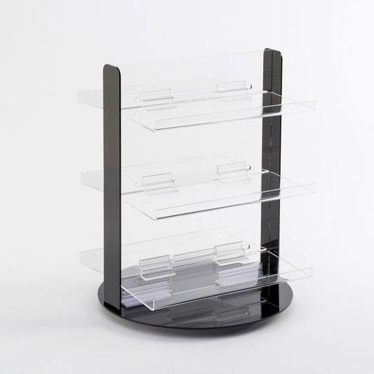 Black/Clear Acrylic Tabletop Display